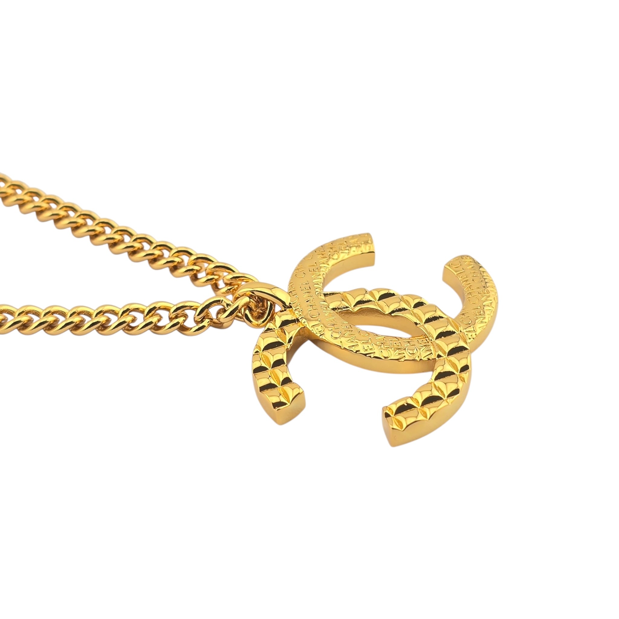 Chanel CC F24 Gold Pendant Necklace 2024 CHANEL