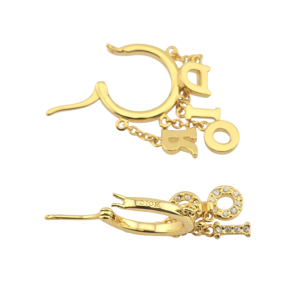 Christian Dior Dio(r)Evolution Gold Hoop Earrings DIOR