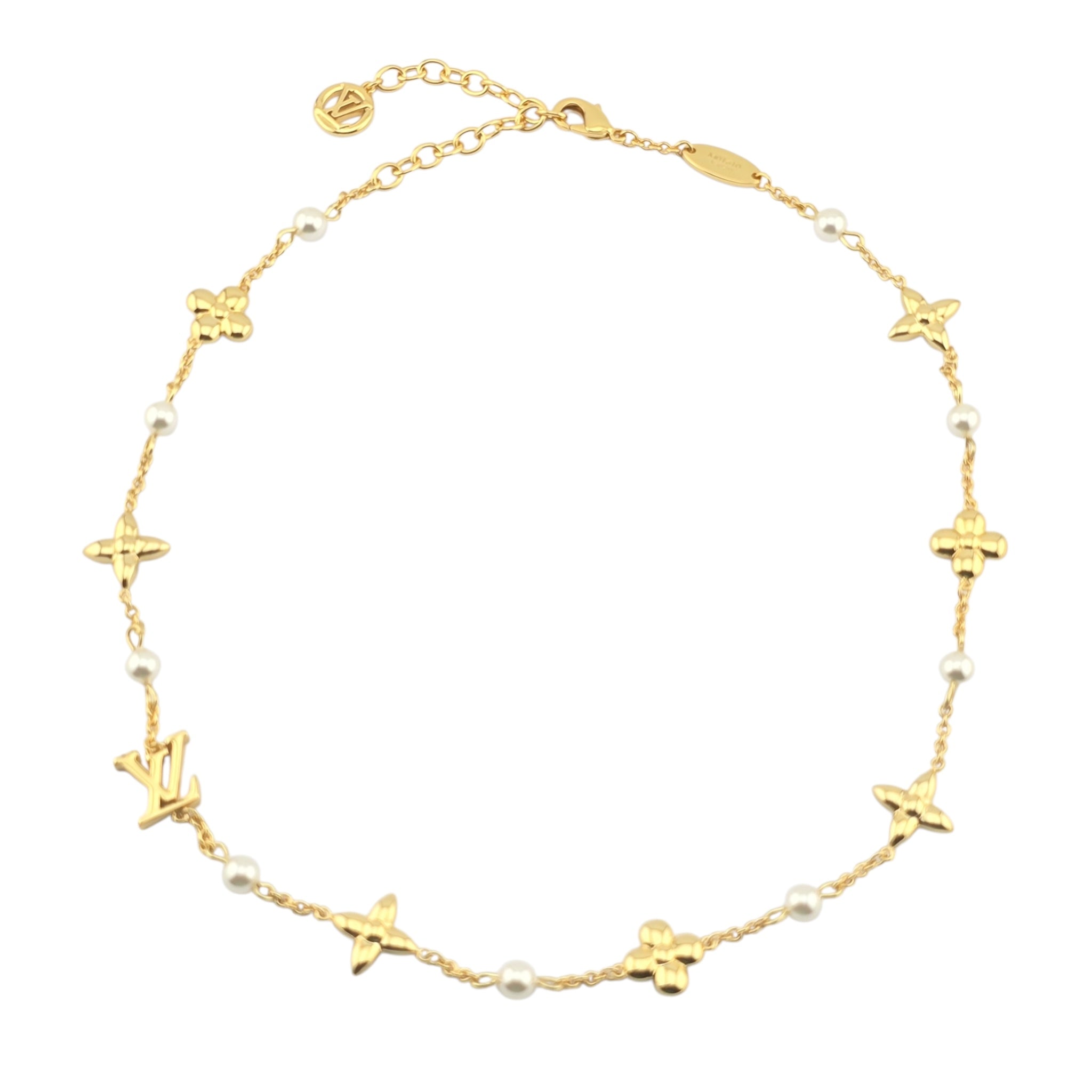 Louis Vuitton LV Louisa Gold Necklace LOUIS VUITTON