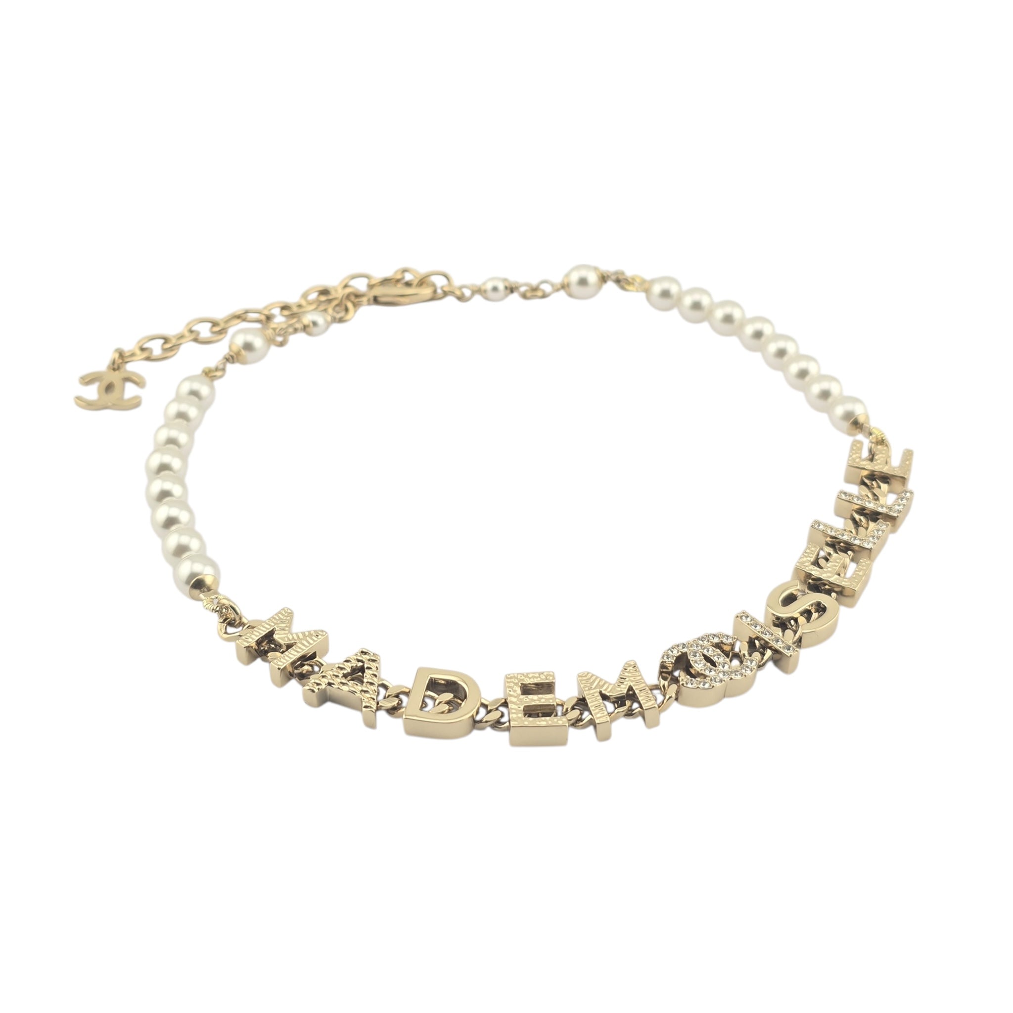 Chanel CC Gold Faux Pearl Necklace 2022 CHANEL
