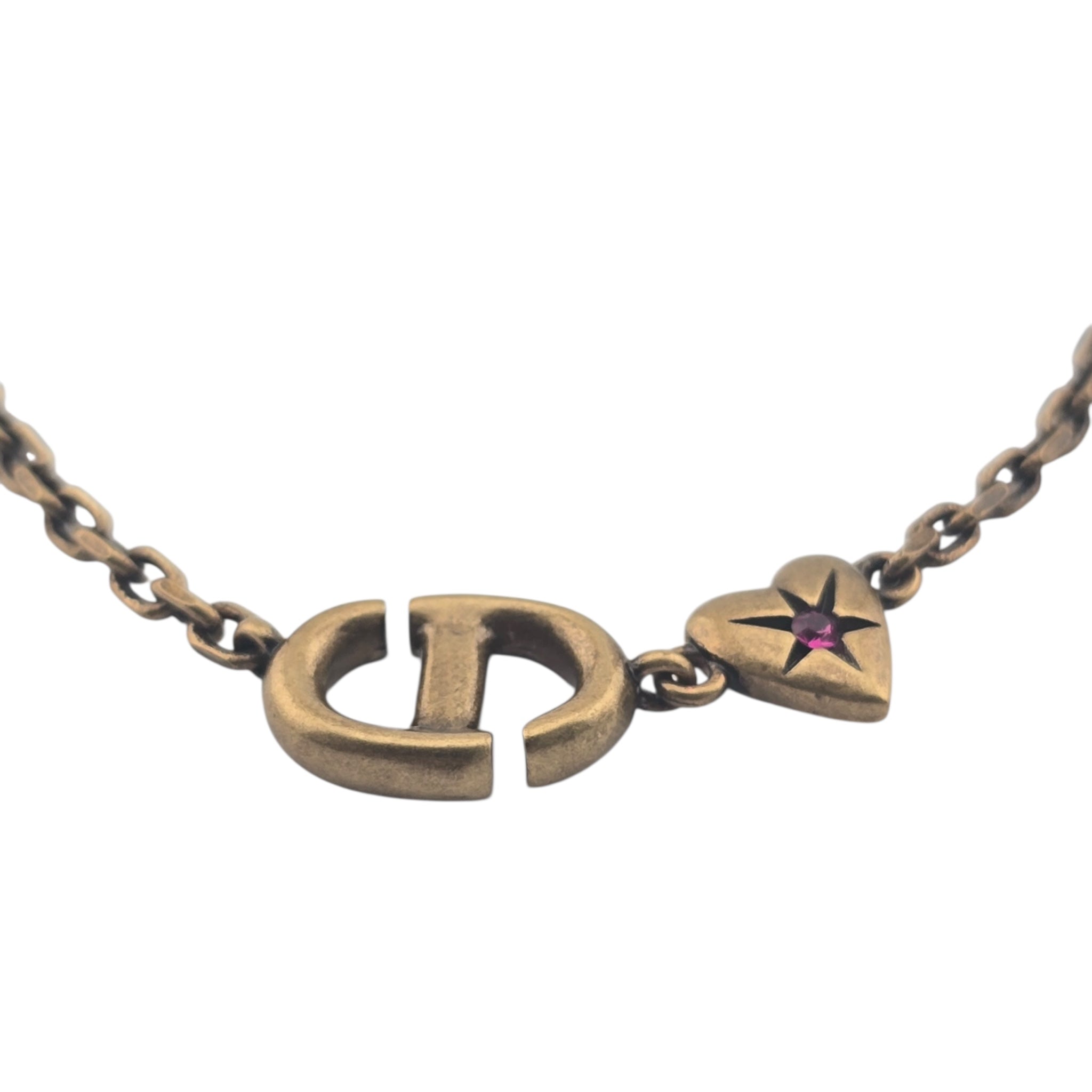 Christian Dior Lucky Charms Heart Necklace DIOR