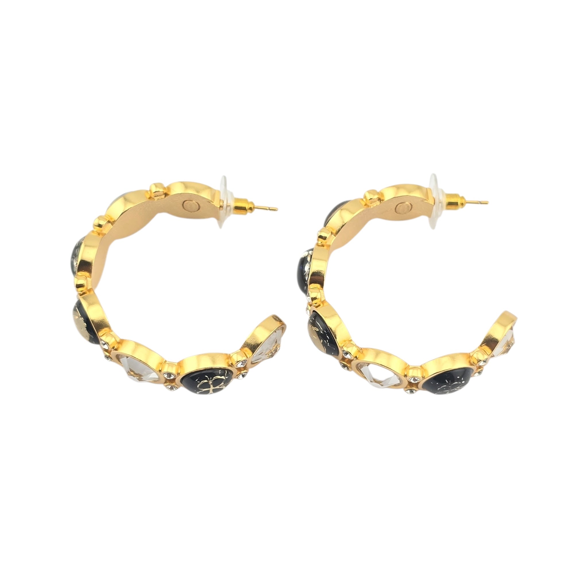 Chanel CC Gold Hoop Earrings 2020 CHANEL