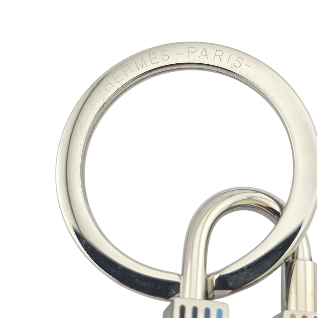 Hermes Cadenas Quizz Rainbow Key Ring HERMES