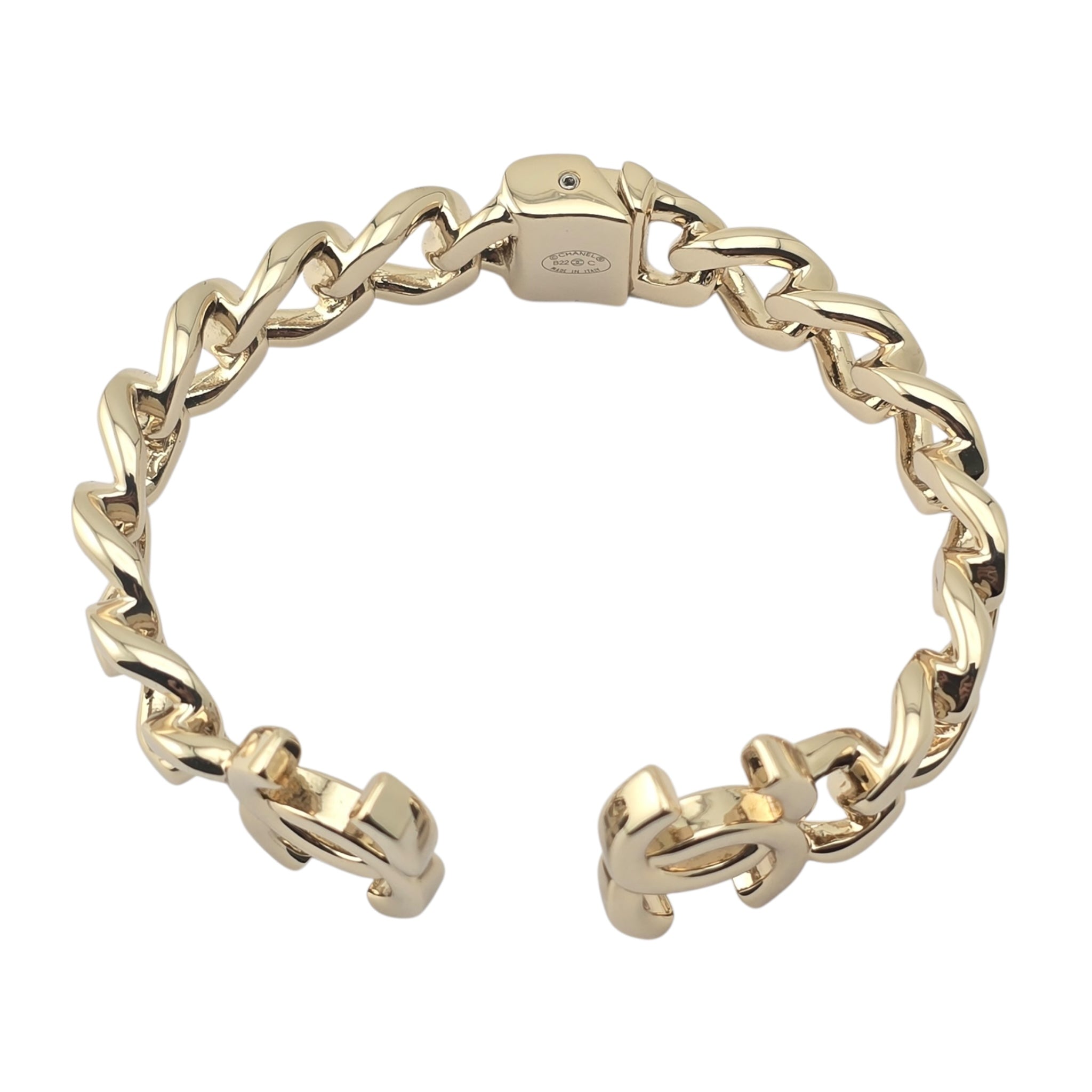 Chanel CC Metal Chain Link Gold Bracelet 2022 CHANEL