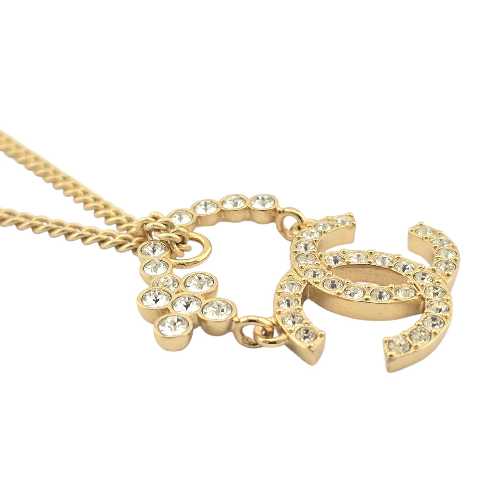 Chanel CC Gold Pendant Necklace 2023 CHANEL