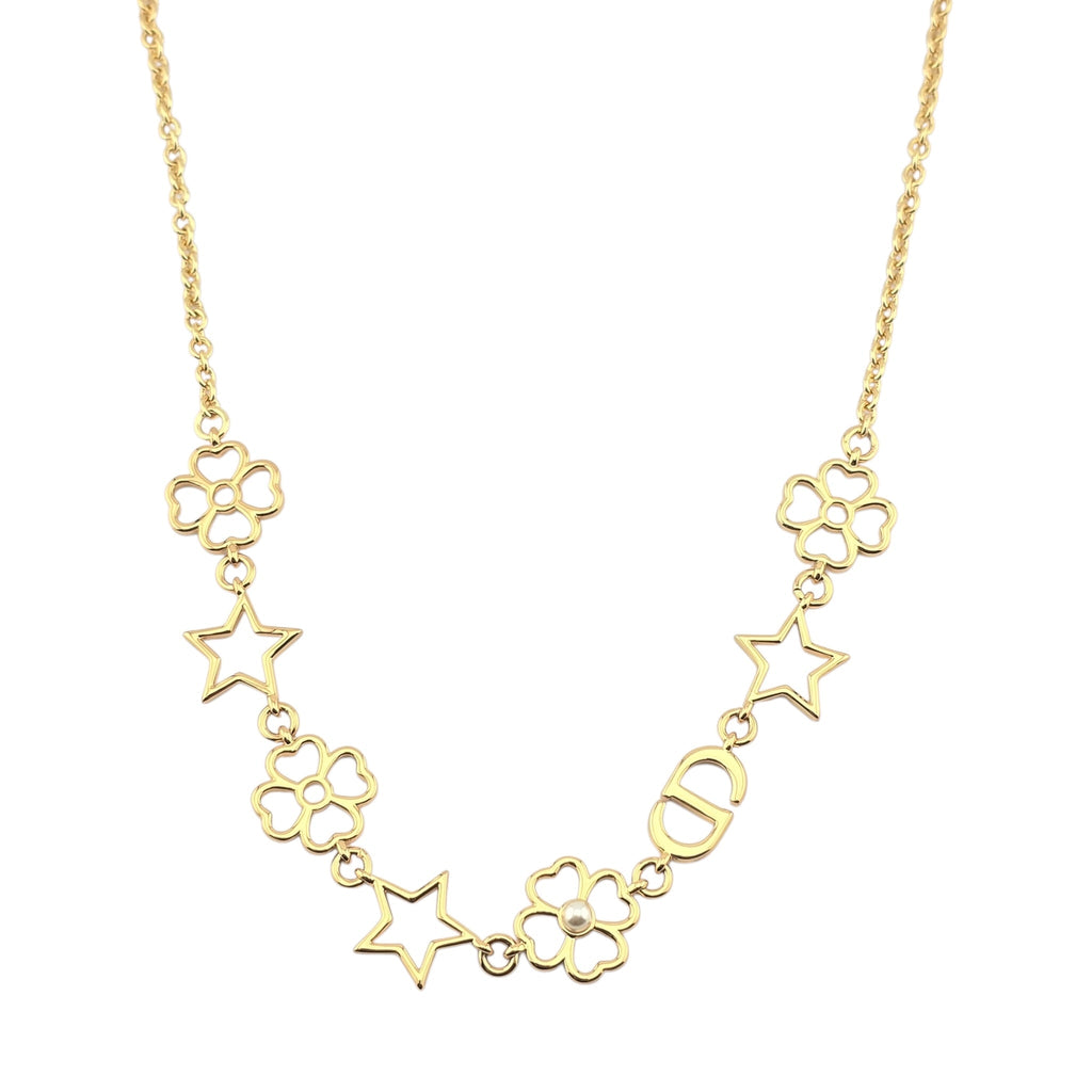 Christian Dior CD Lucky Lace Necklace DIOR