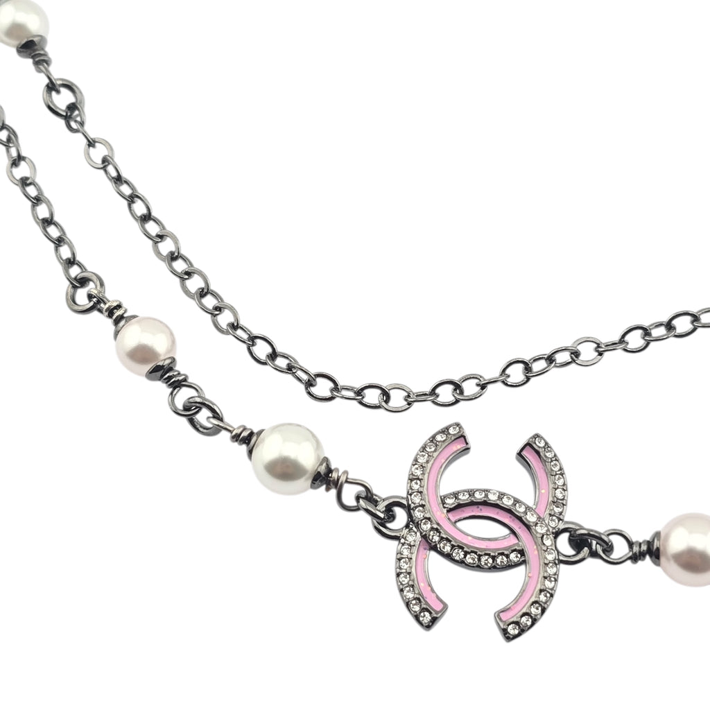 Chanel CC Ruthenium Pink Long Necklace 2025 CHANEL