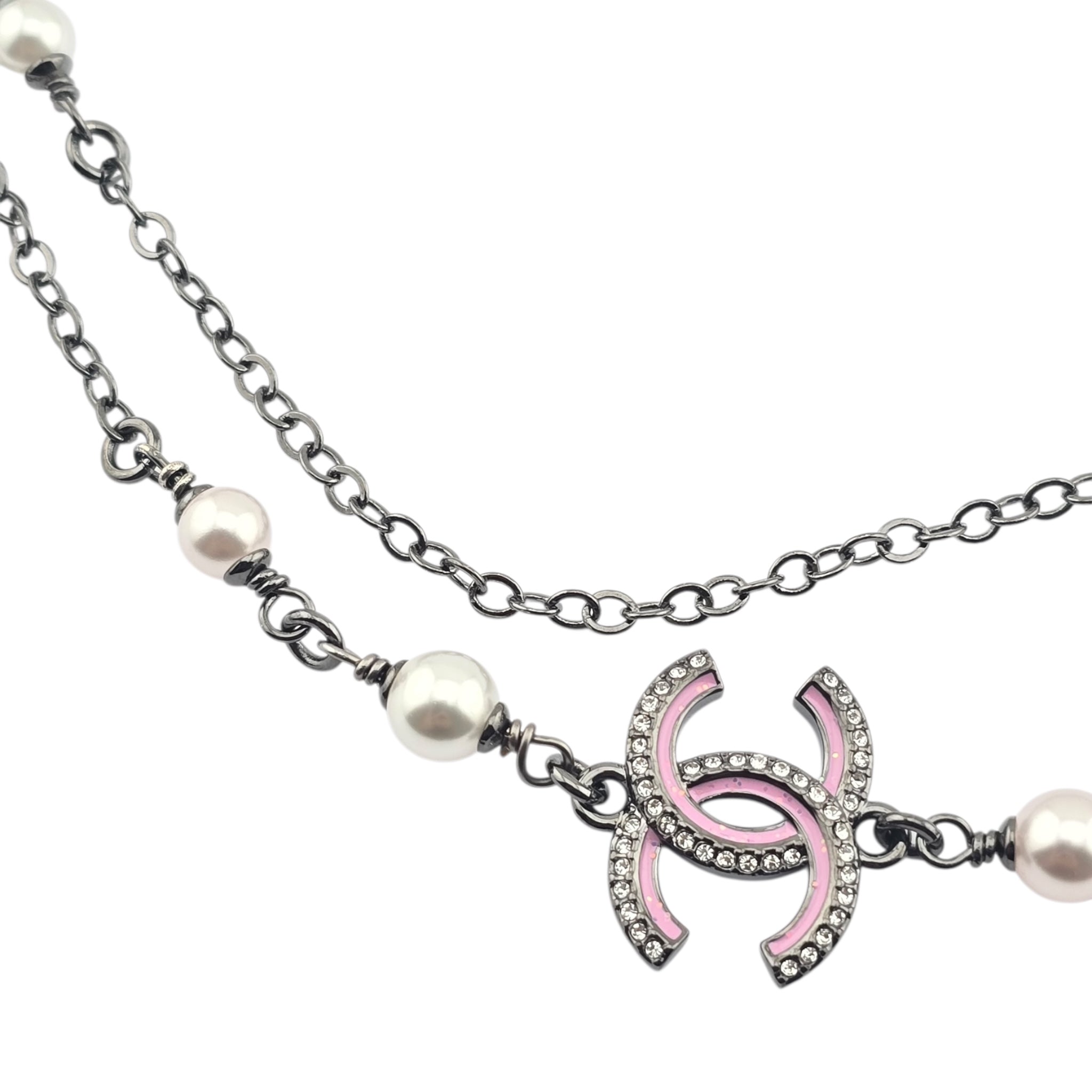 Chanel CC Ruthenium Pink Long Necklace 2025 CHANEL
