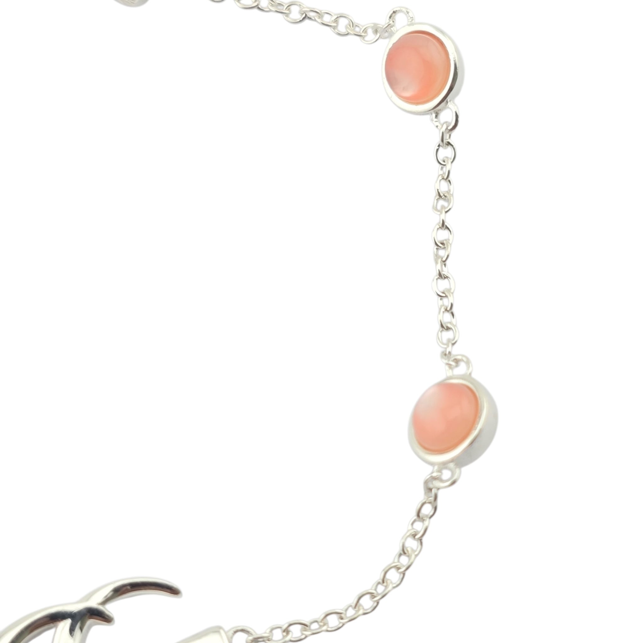 GUCCI GG Marmont Sterling Silver Pink Mother of Pearl Bracelet GUCCI