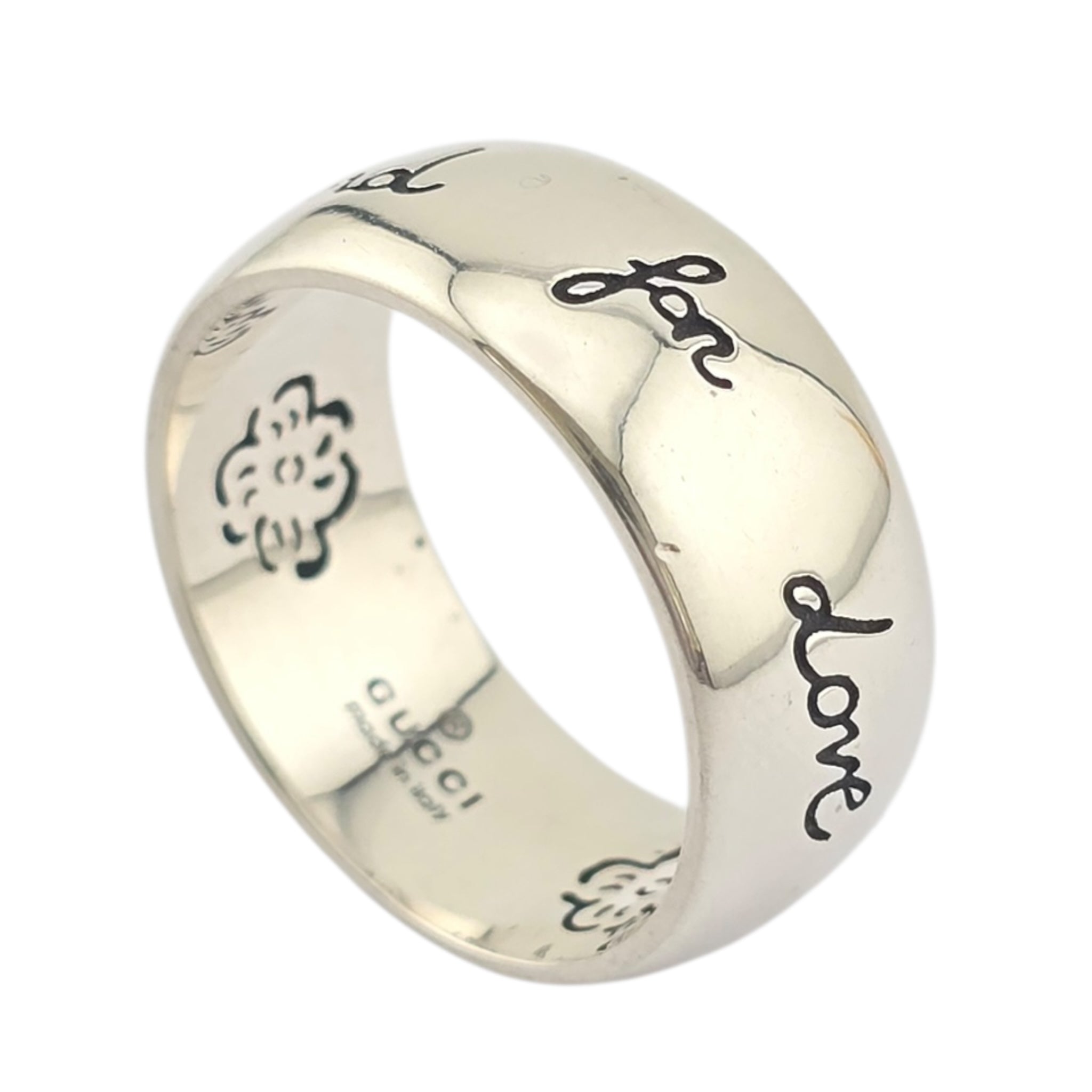 GUCCI Blind for Love Sterling Silver Ring GUCCI