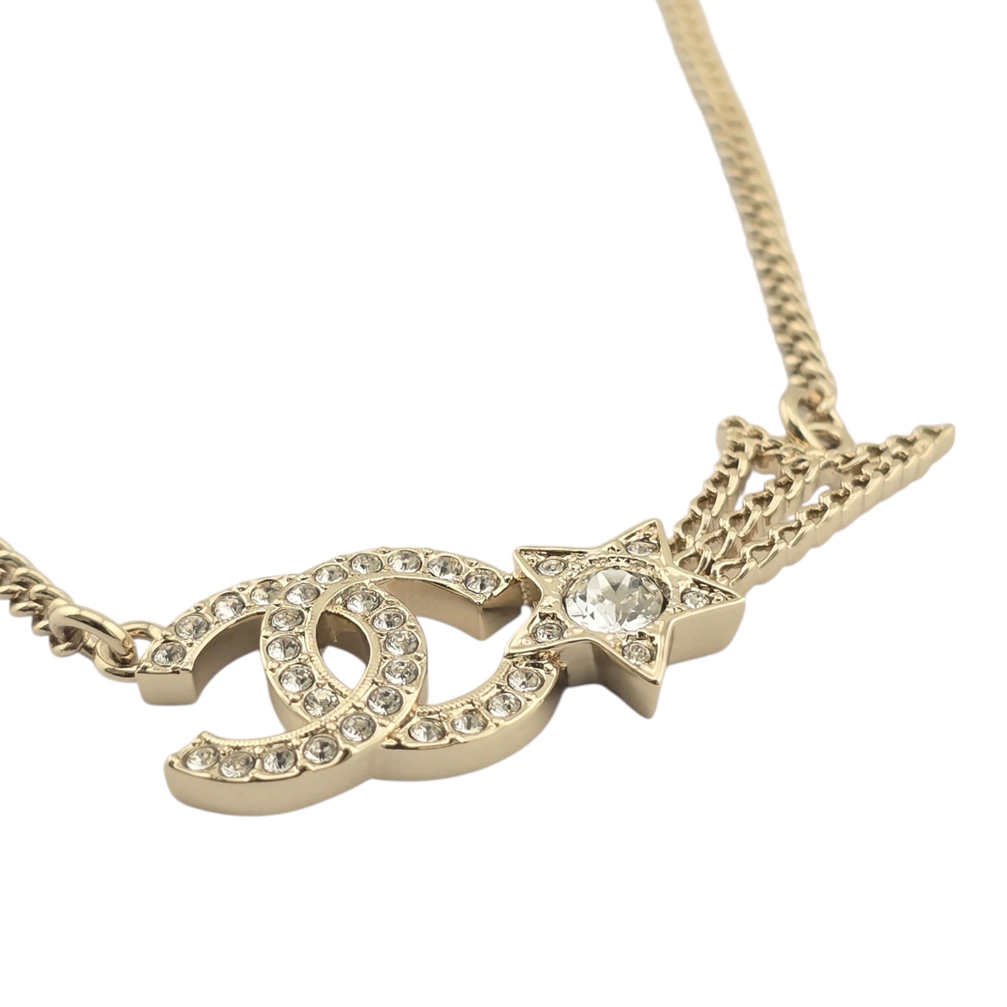 Chanel CC Shooting Star Gold Necklace 25B CHANEL