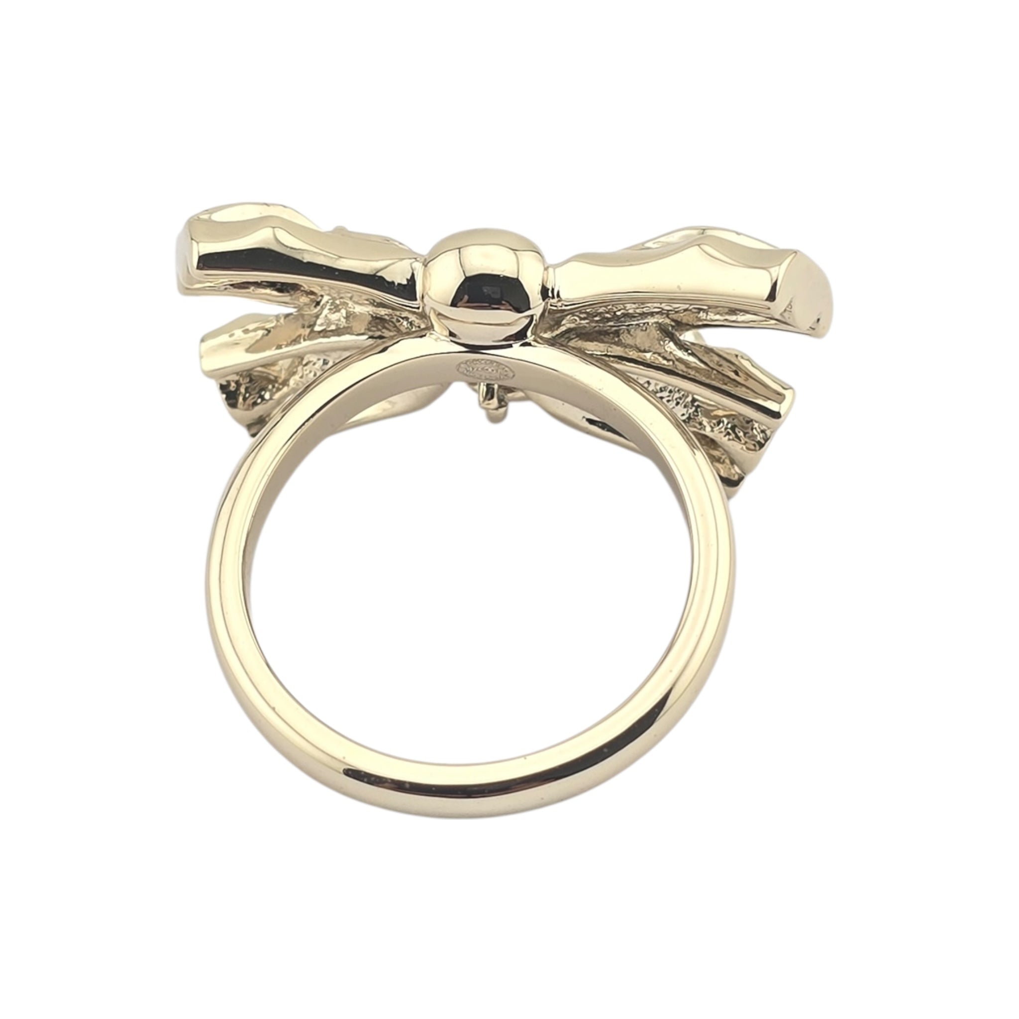 Chanel CC Bow Gold Ring 2024 CHANEL