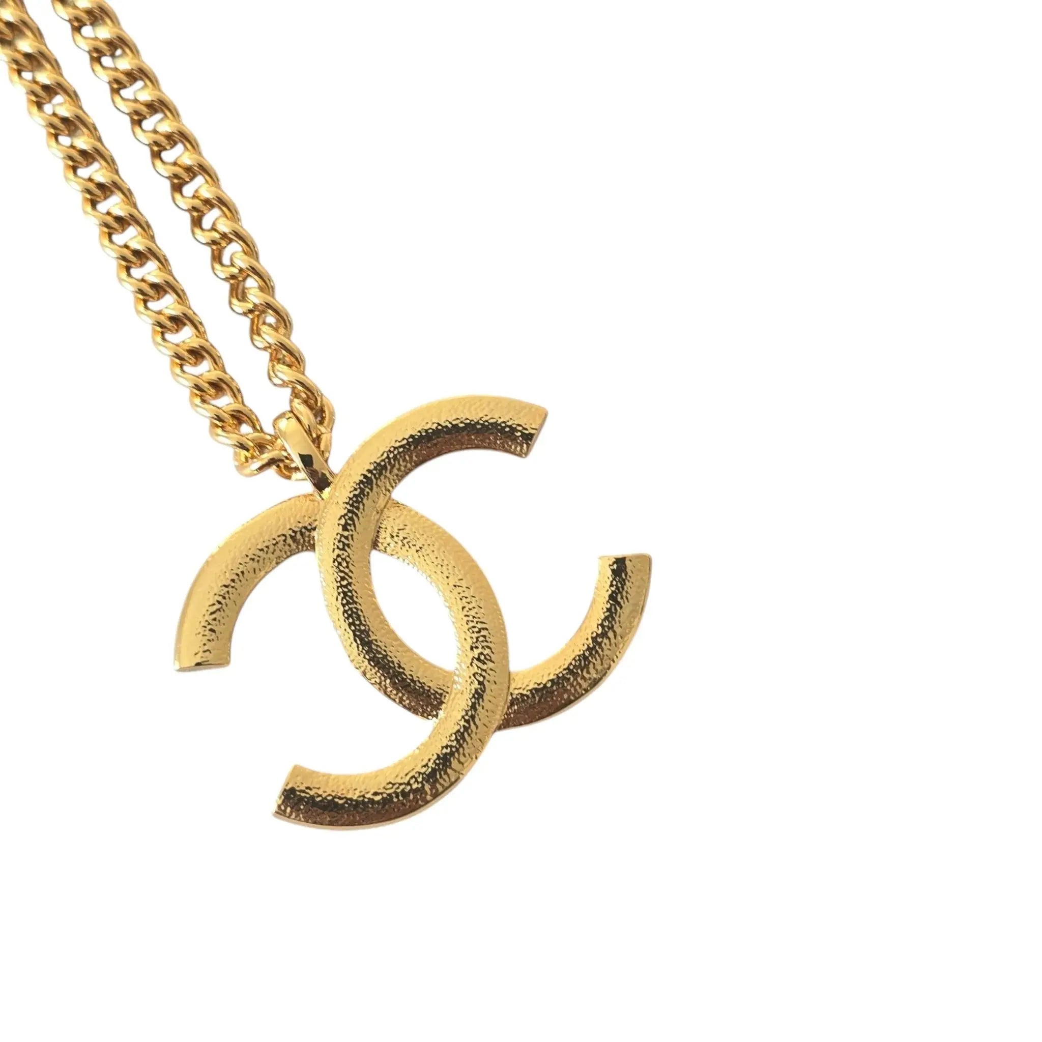 Chanel CC F24 Gold Pendant Necklace 2024 CHANEL
