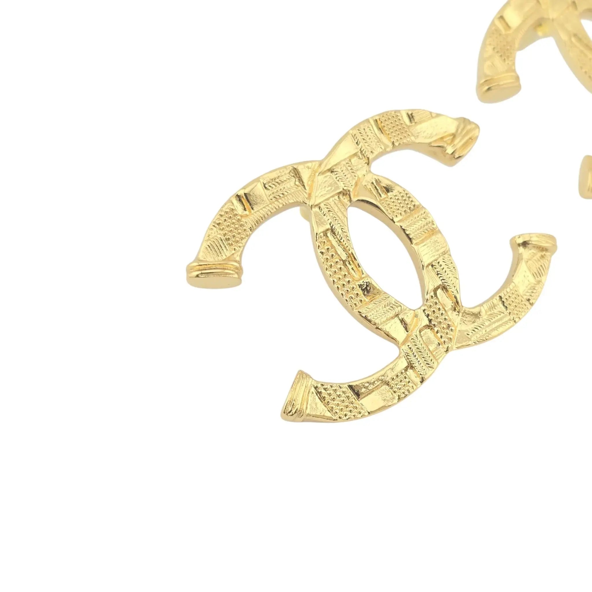 Chanel CC Gold Earrings 2023 CHANEL