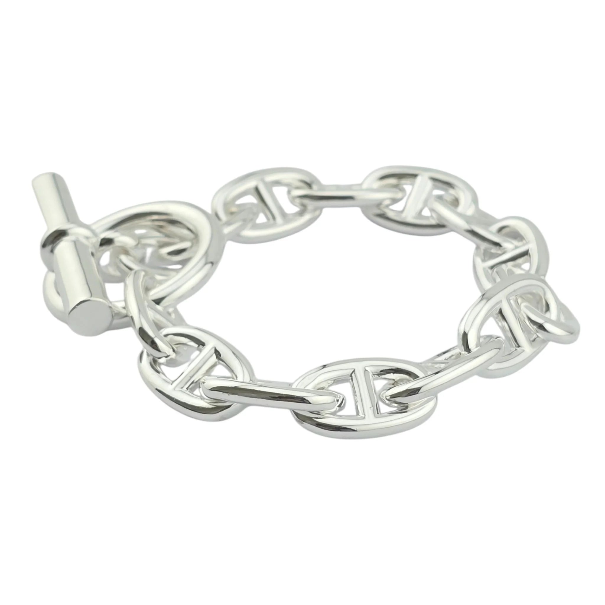 Hermès Chaine D'Ancre Bracelet Silver Large Model HERMES
