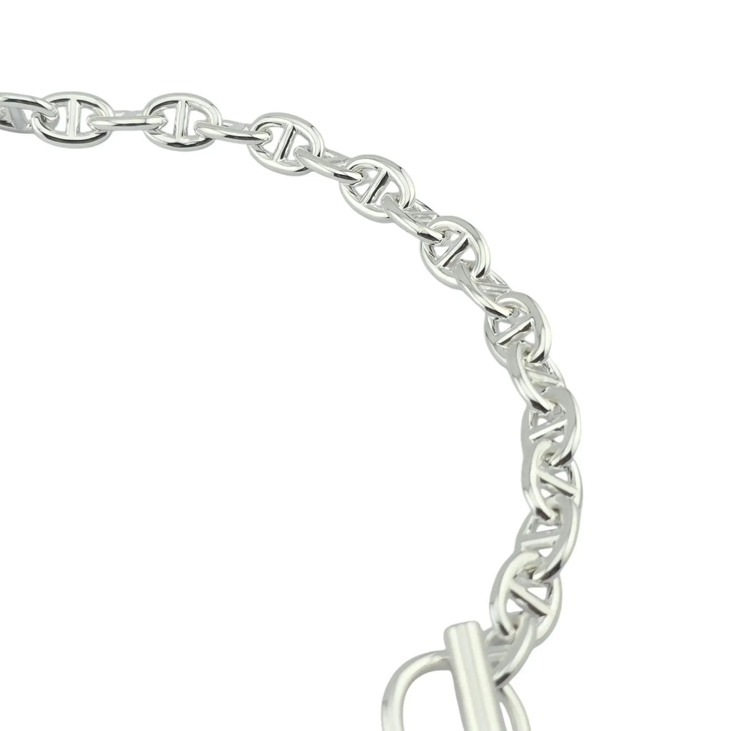 Hermes Chaine d'Ancre Necklace Silver Small Model HERMES