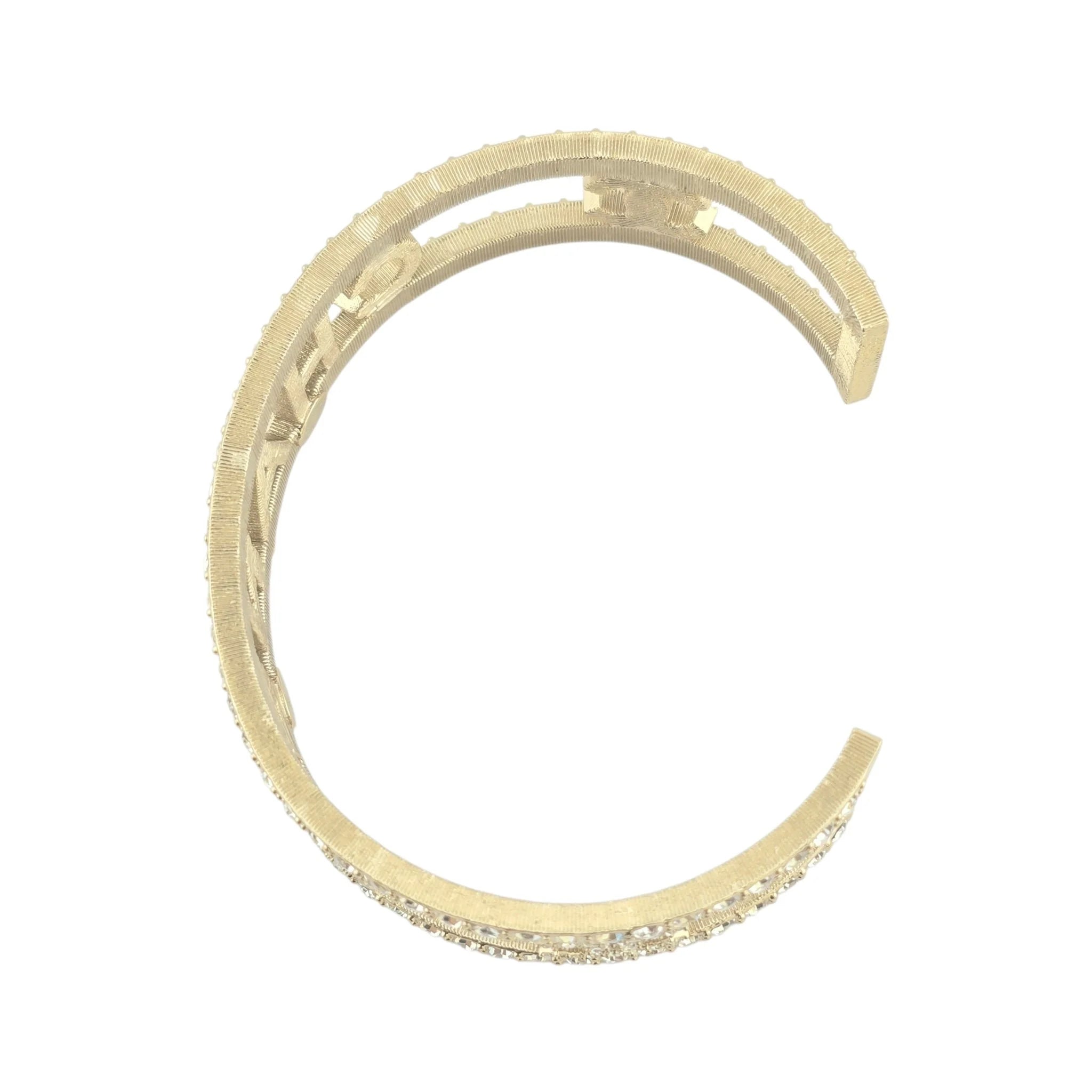 Chanel Crystal CC Logo Bangle 2024 CHANEL
