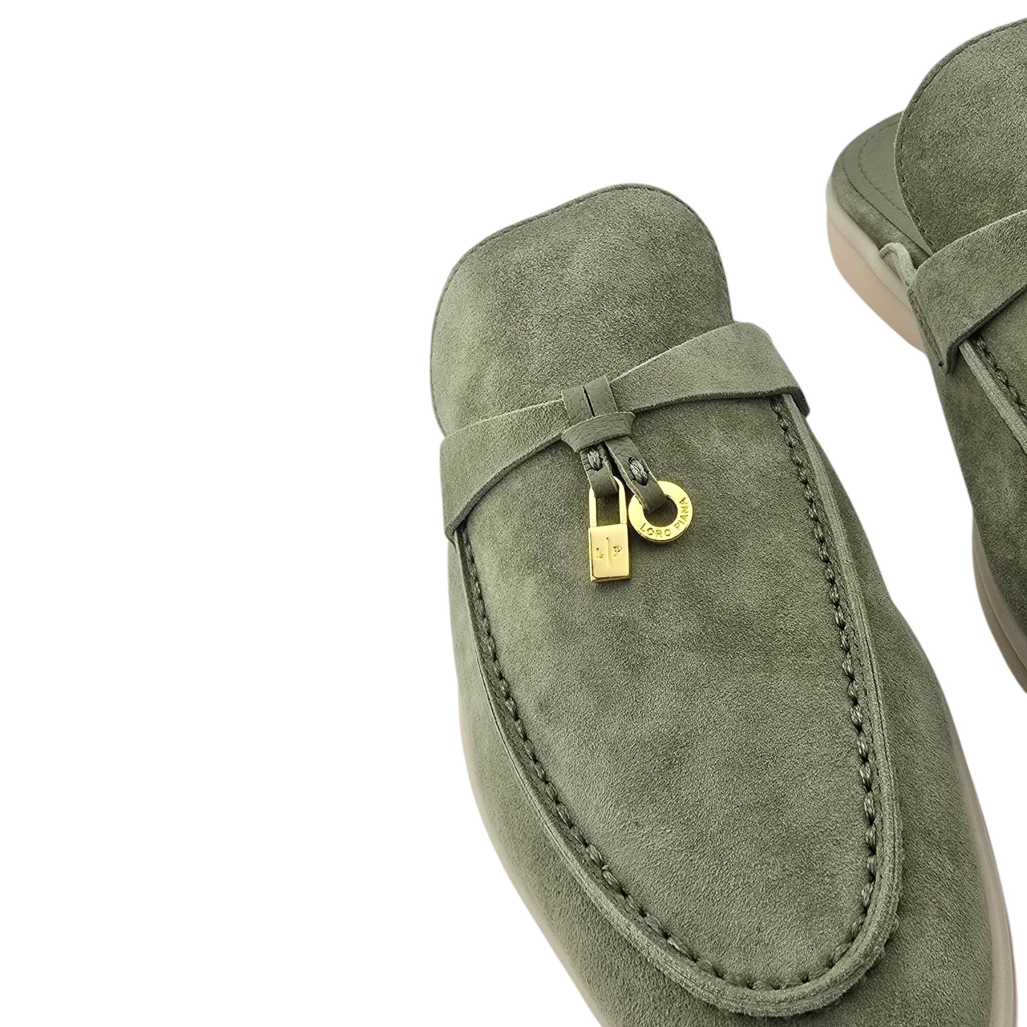 Loro Piana Babouche Charms Walk Loafer - Tea Room (Green) - 40 LORO PIANA