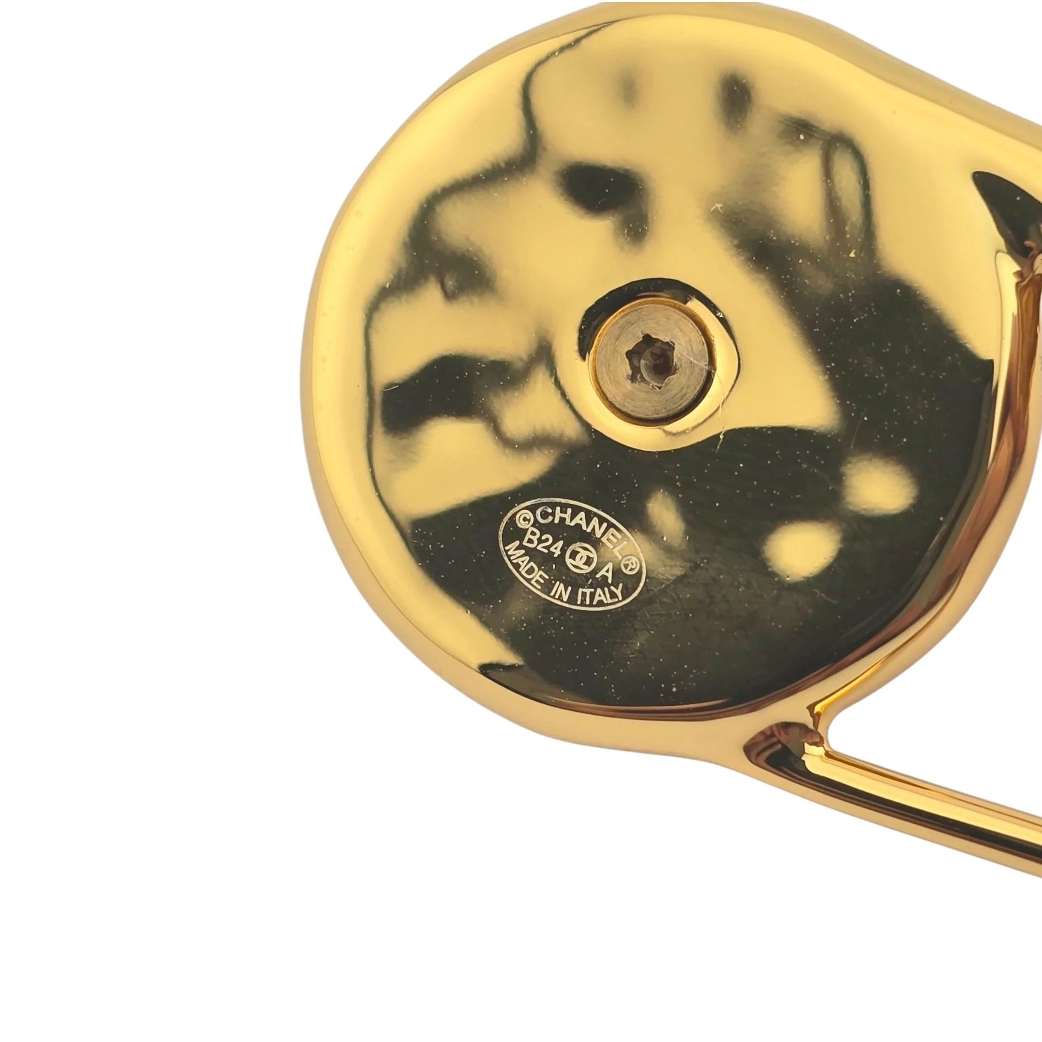 Chanel CC Gold Pin Brooch 2024 CHANEL