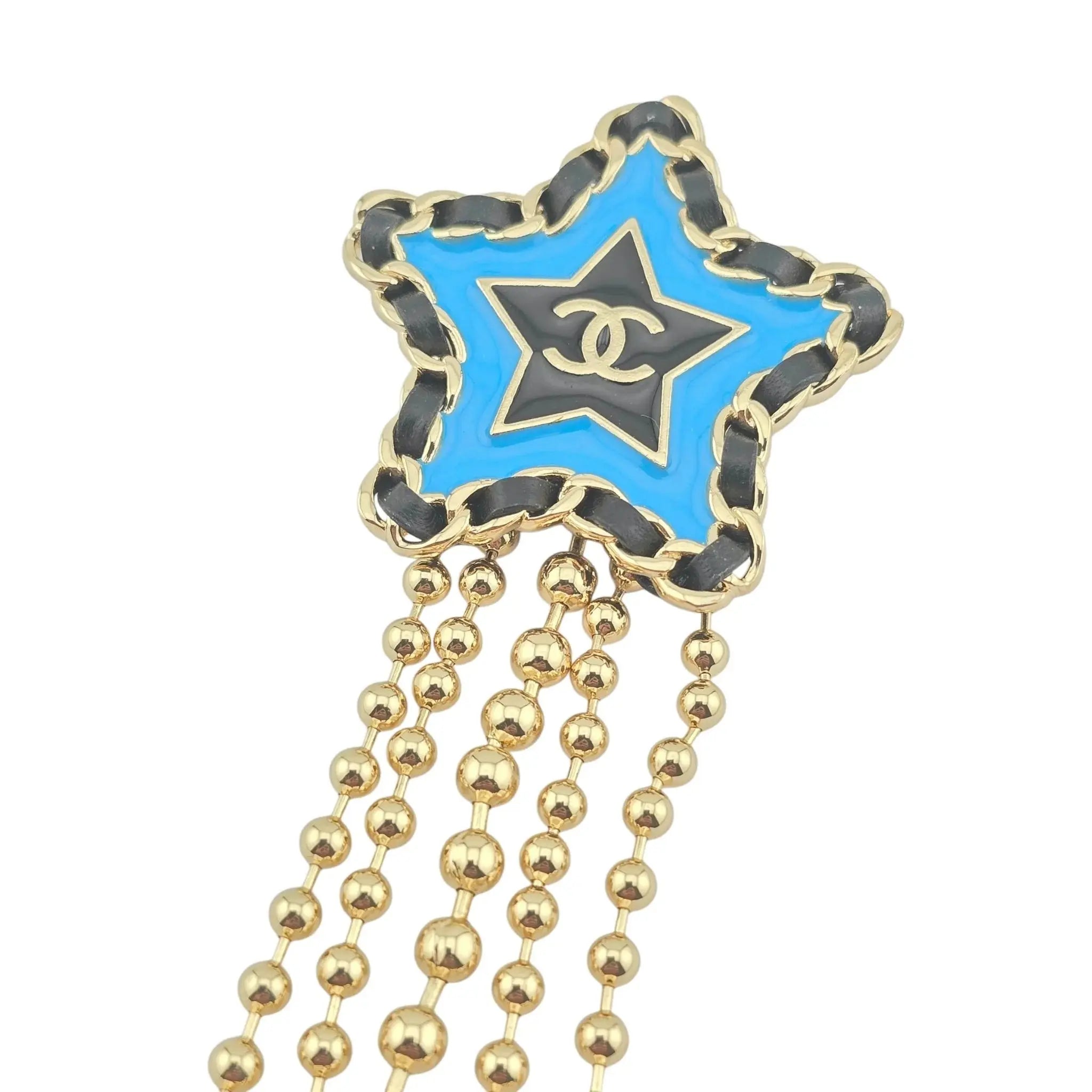 Chanel CC Blue Star Brooch 2024 CHANEL