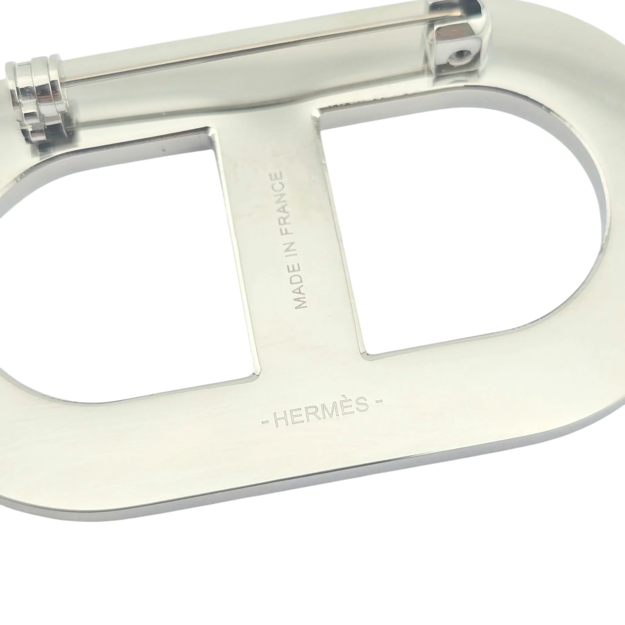 Hermès Chaine D’Ancre Brooch Epsom Black HERMES
