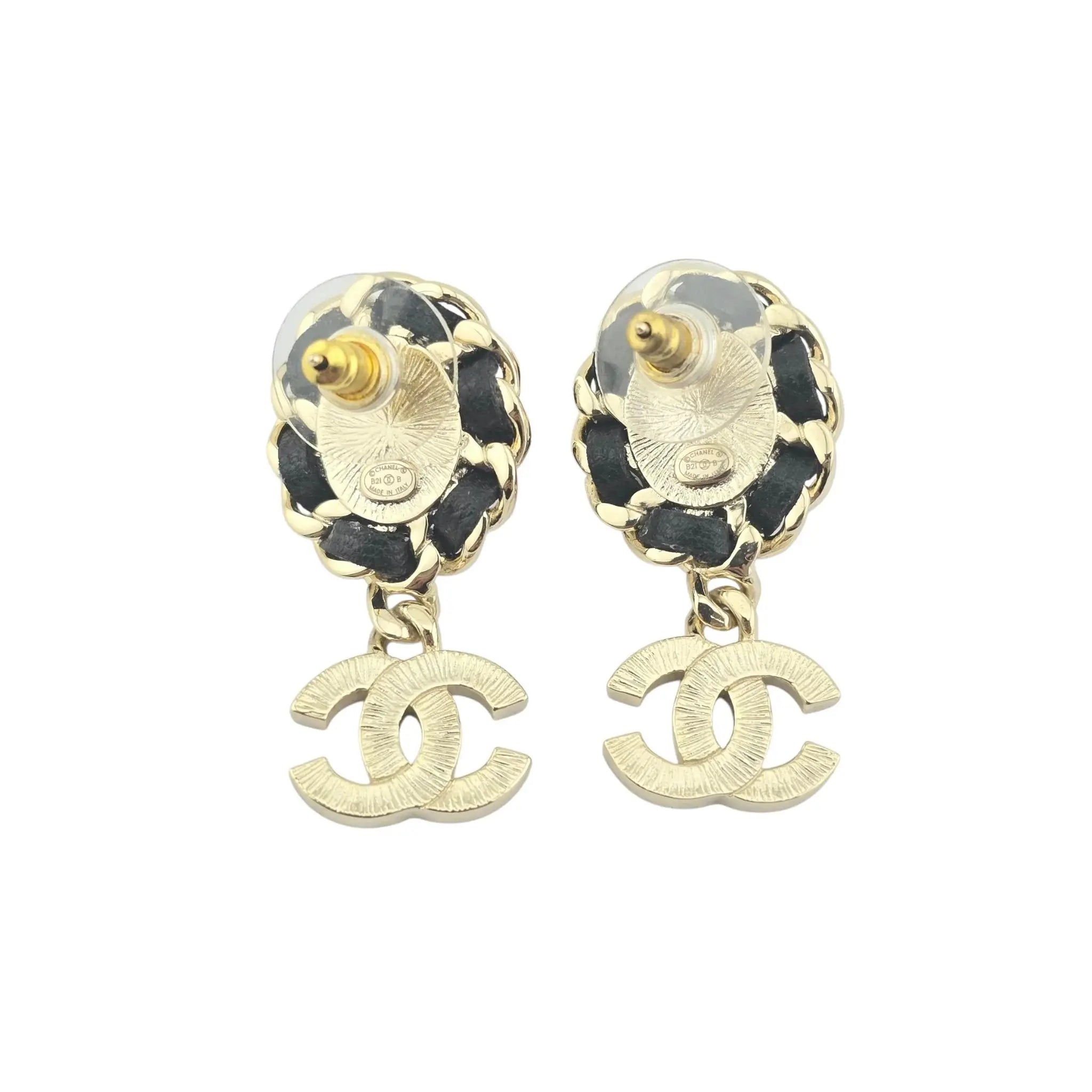 Chanel CC Faux Pearl Crystal Earrings 2021 CHANEL