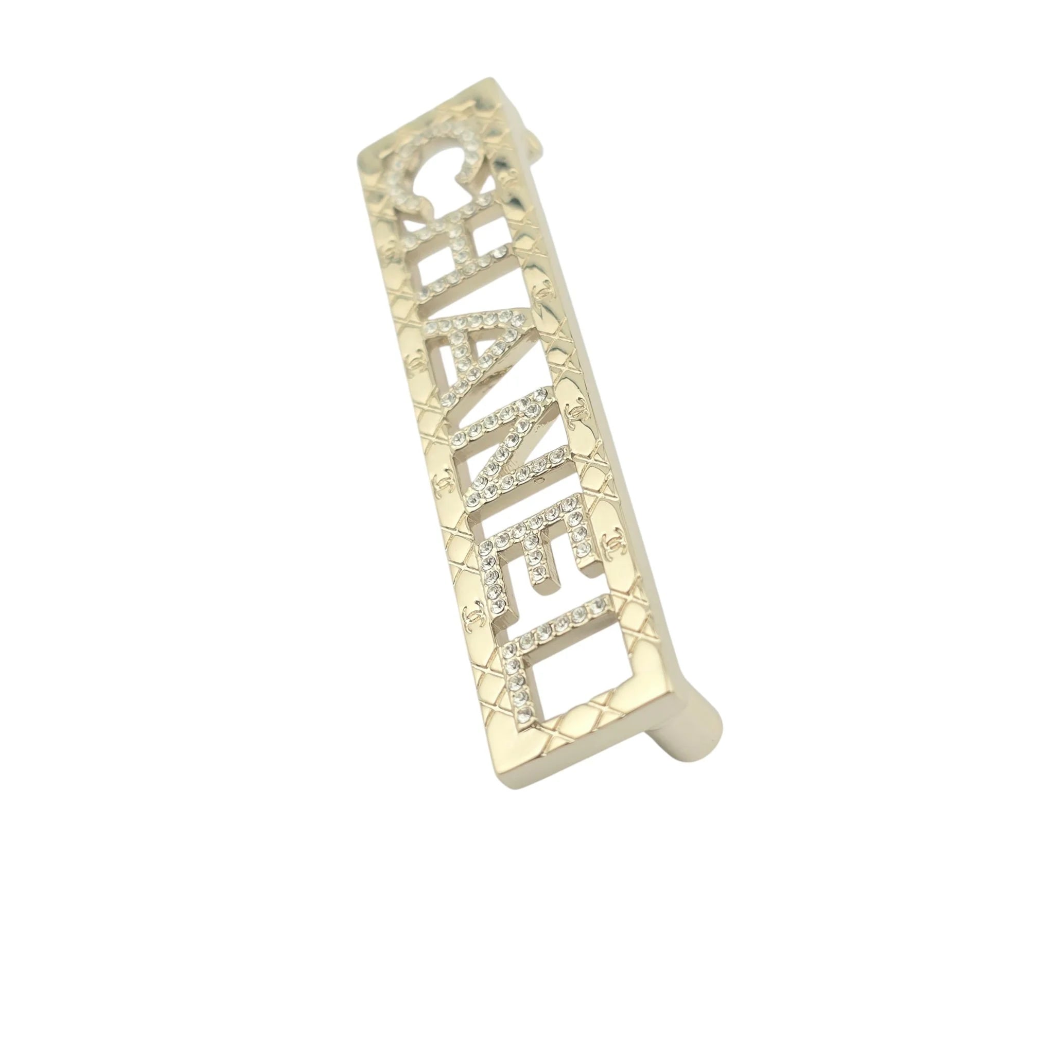 Chanel CC Logo Crystal Brooch 2025 CHANEL