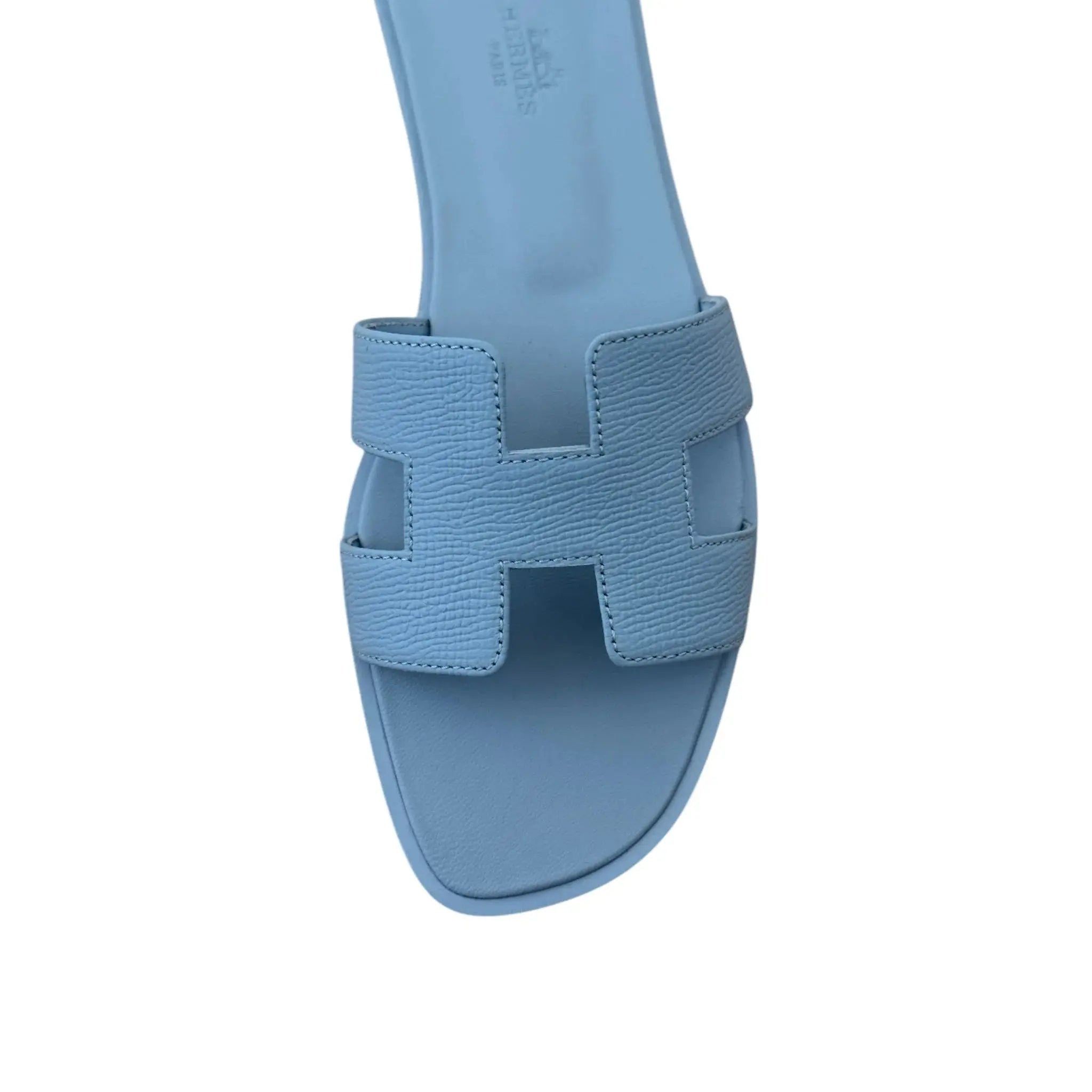 Hermes Oran Sandal Gris Antarctique (Blue) 39 UK 6 HERMES