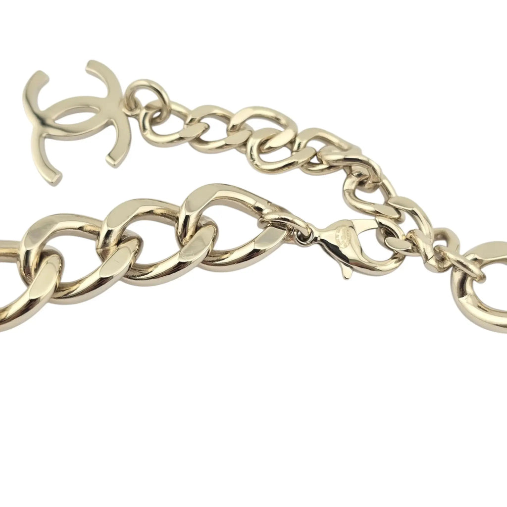 Chanel Gold Black Chain Necklace 2025 CHANEL