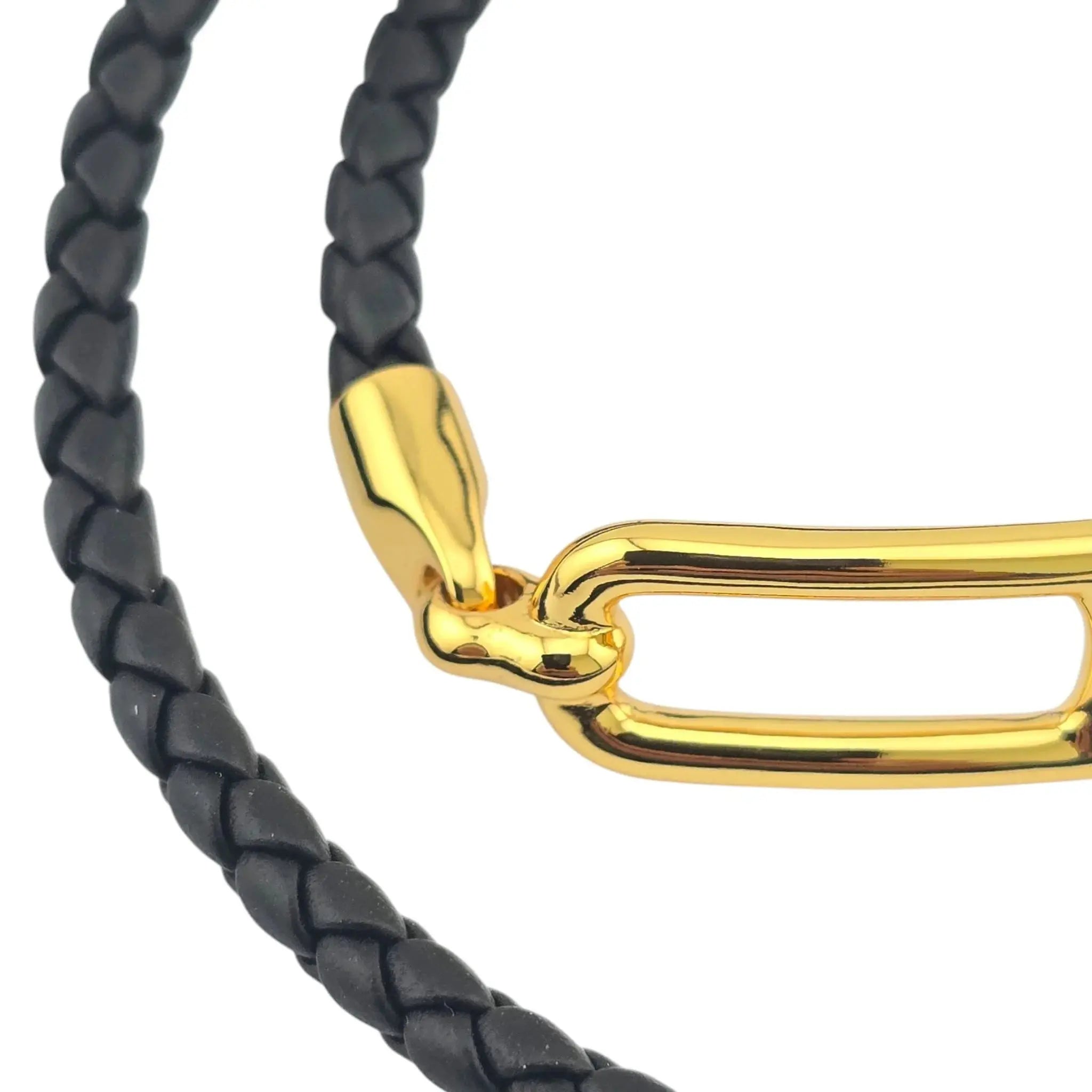 Hermès Roulis Double Tour Black (Noir) Gold - T2 BIJOUX HEAVEN