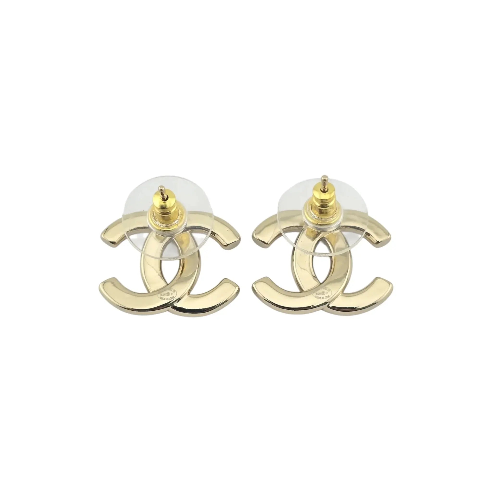 Chanel CC Gold Studs 2025 CHANEL