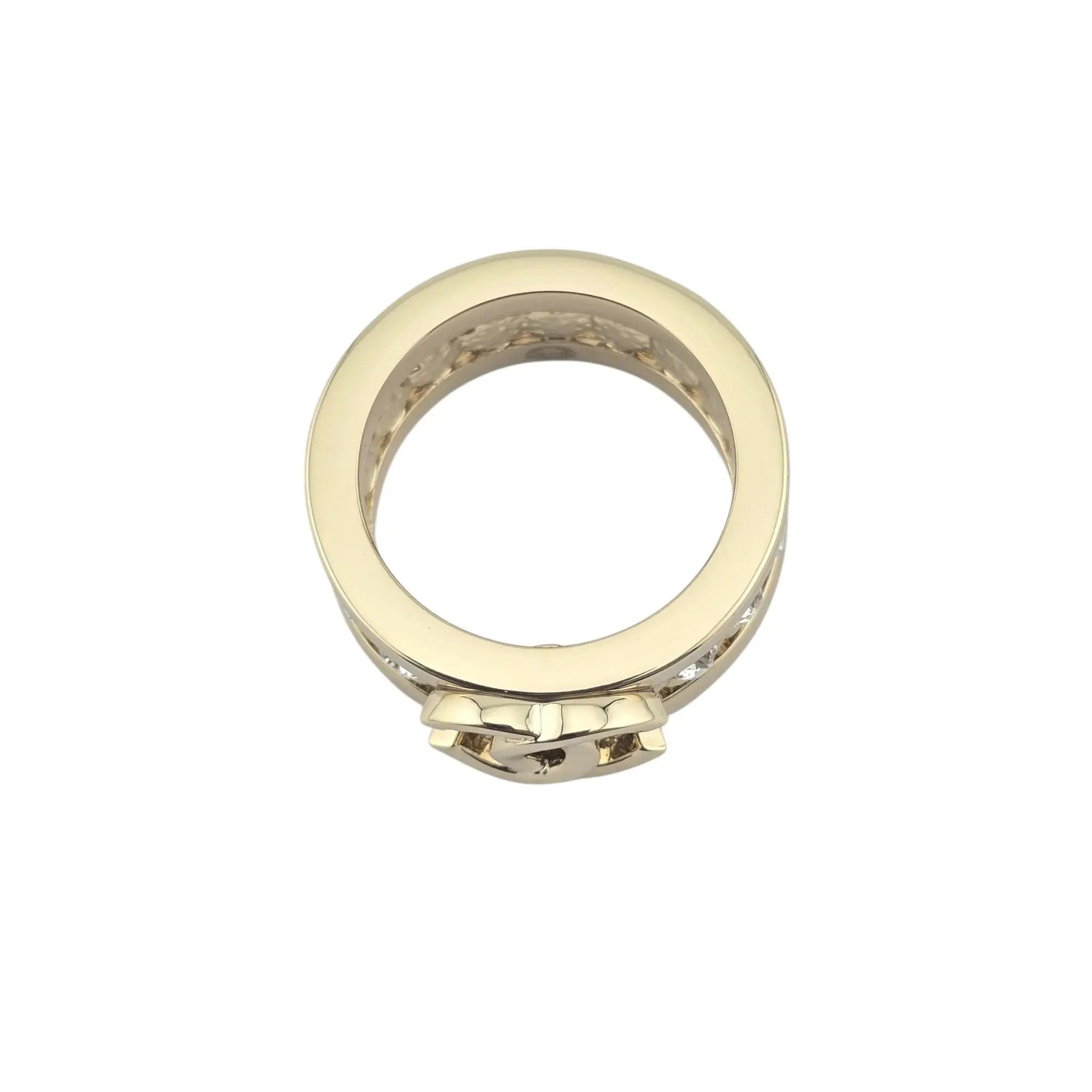Chanel CC Gold Crystal Ring 2023 CHANEL