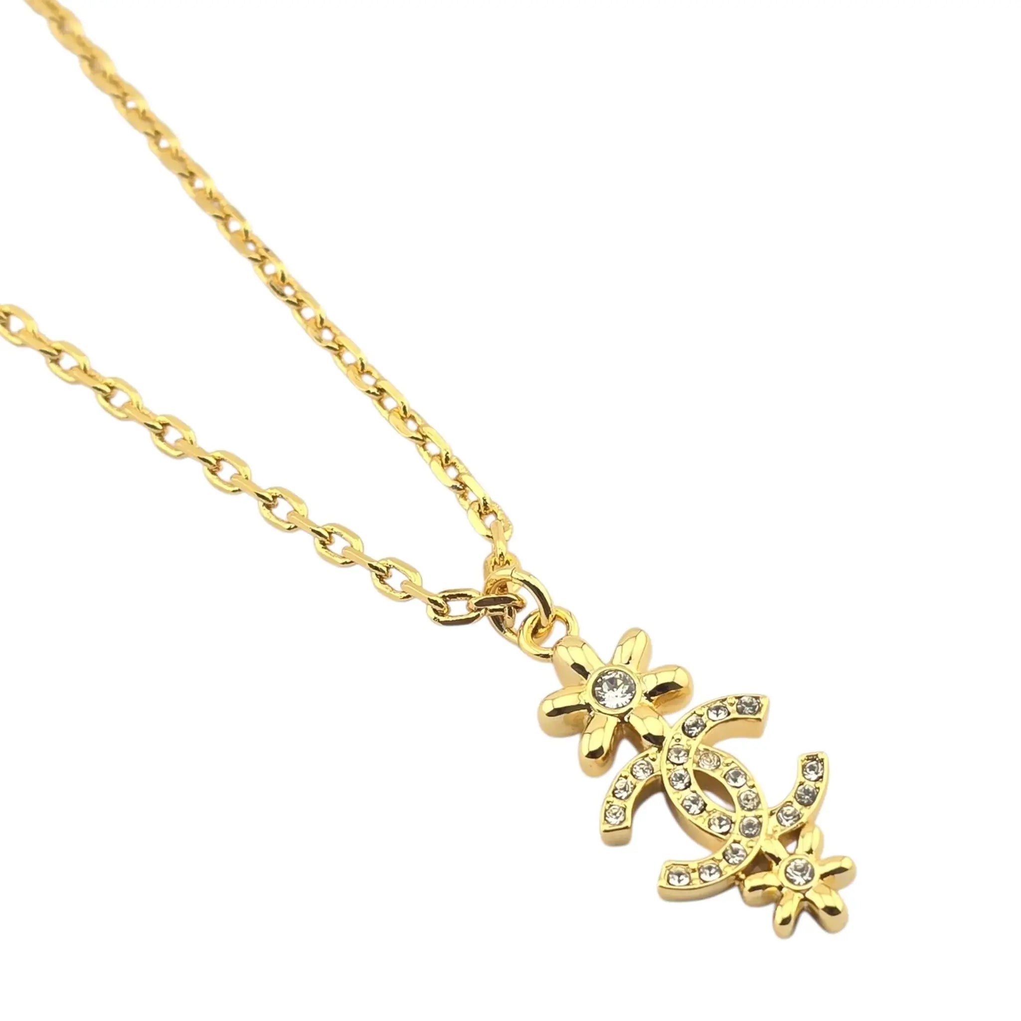 Chanel CC Gold Floral Necklace 2023 CHANEL