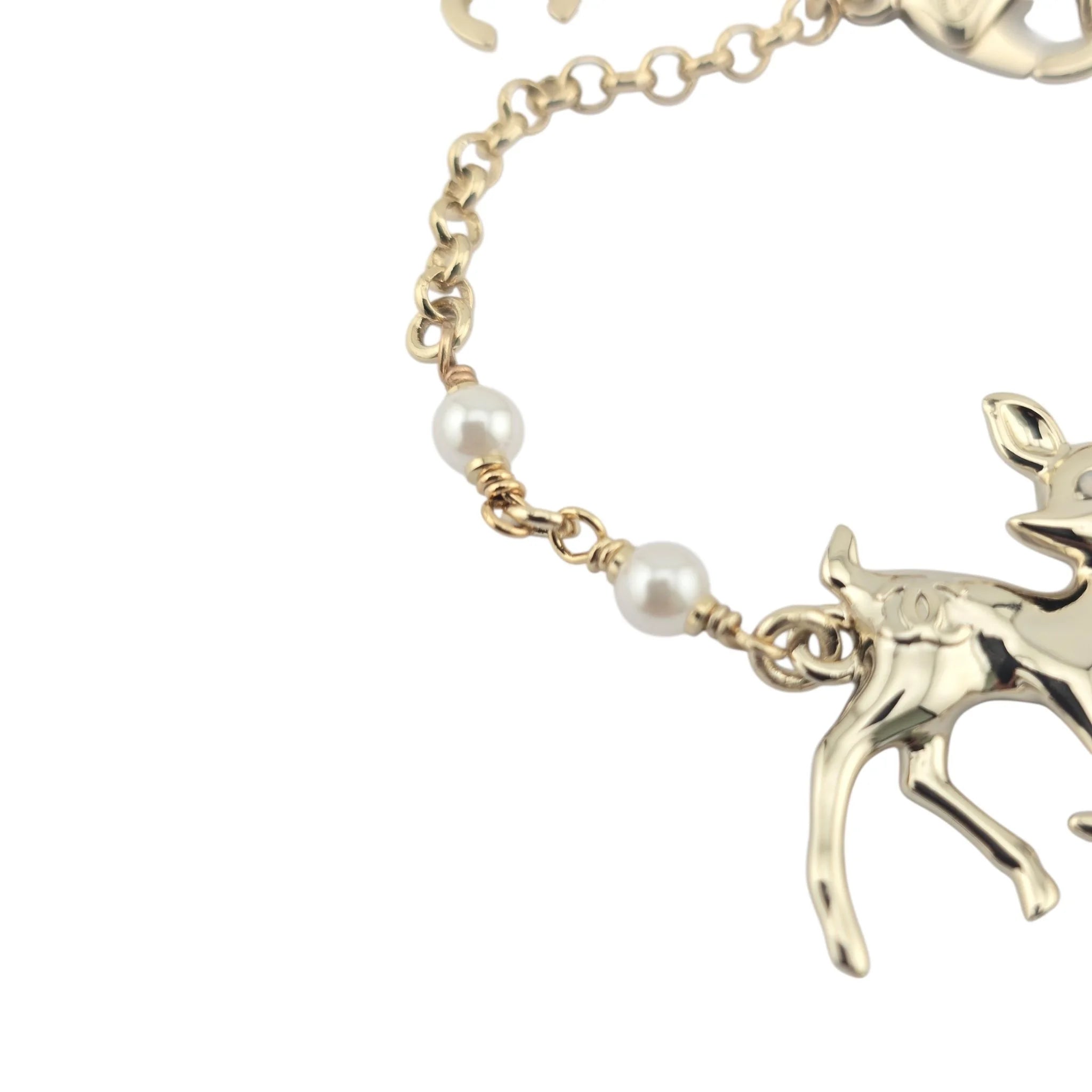 Chanel CC Deer Pendant Bracelet 2025 CHANEL