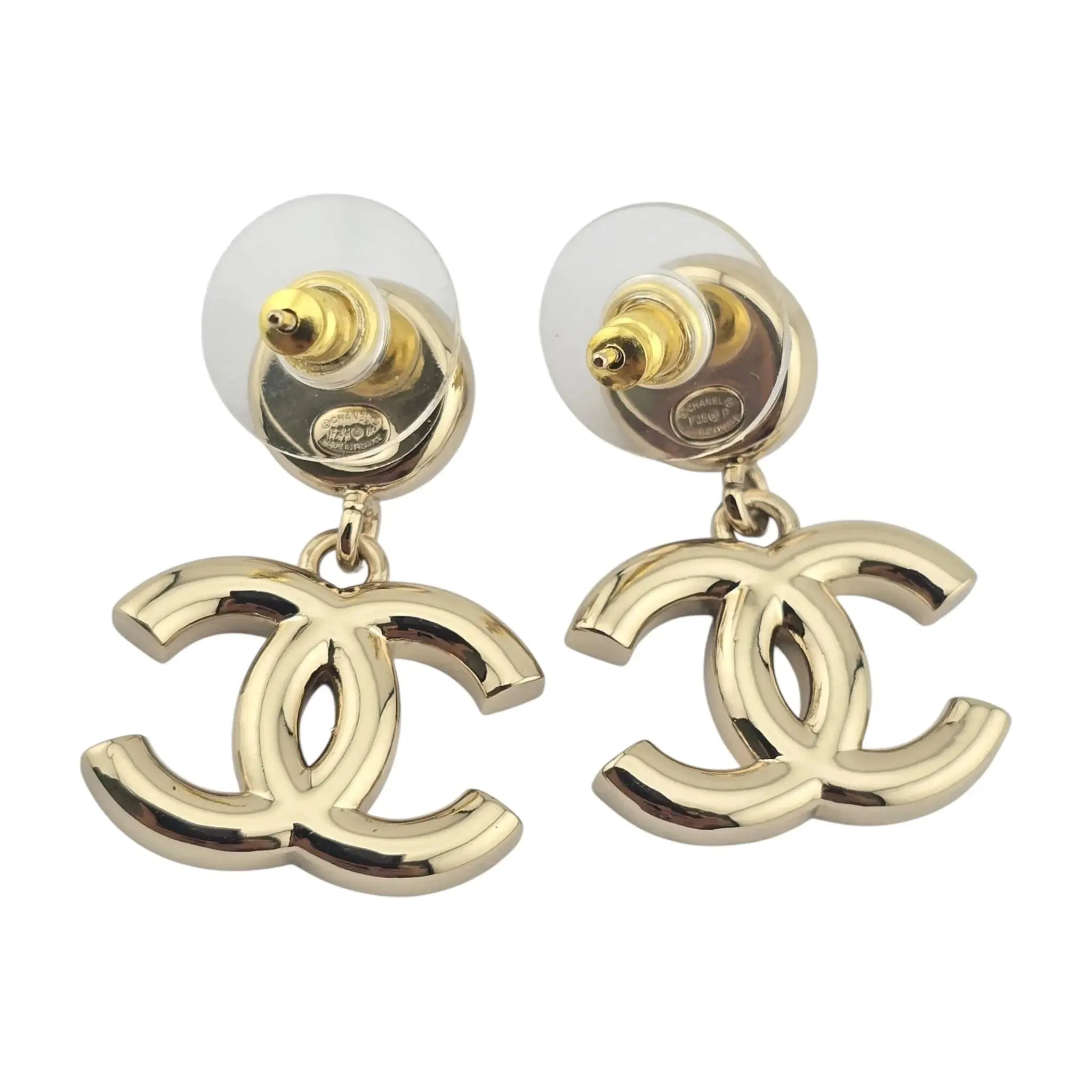 Chanel CC Black Faux Pearl Drop Earrings 2025 CHANEL