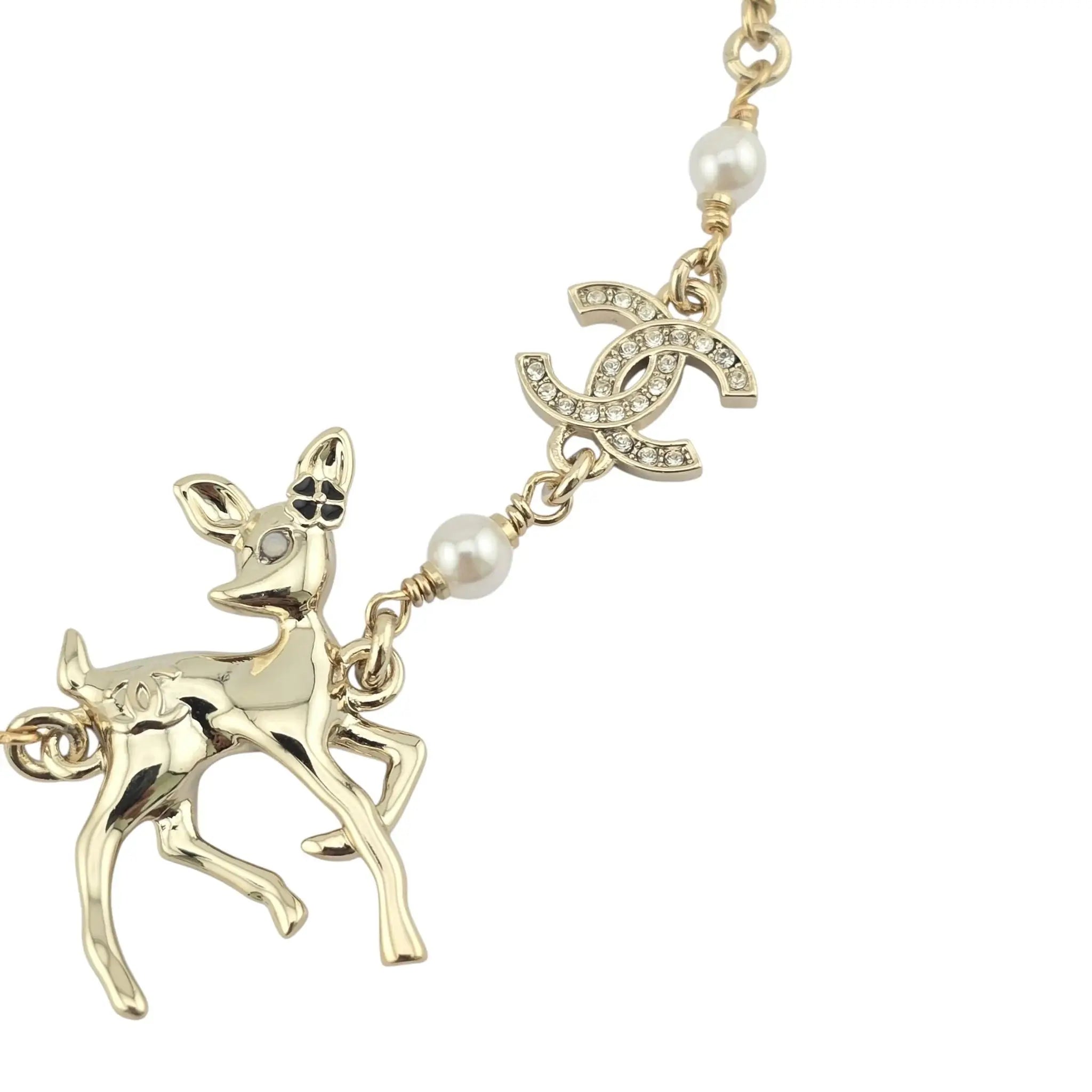Chanel CC Deer Gold Choker Necklace 2025 CHANEL