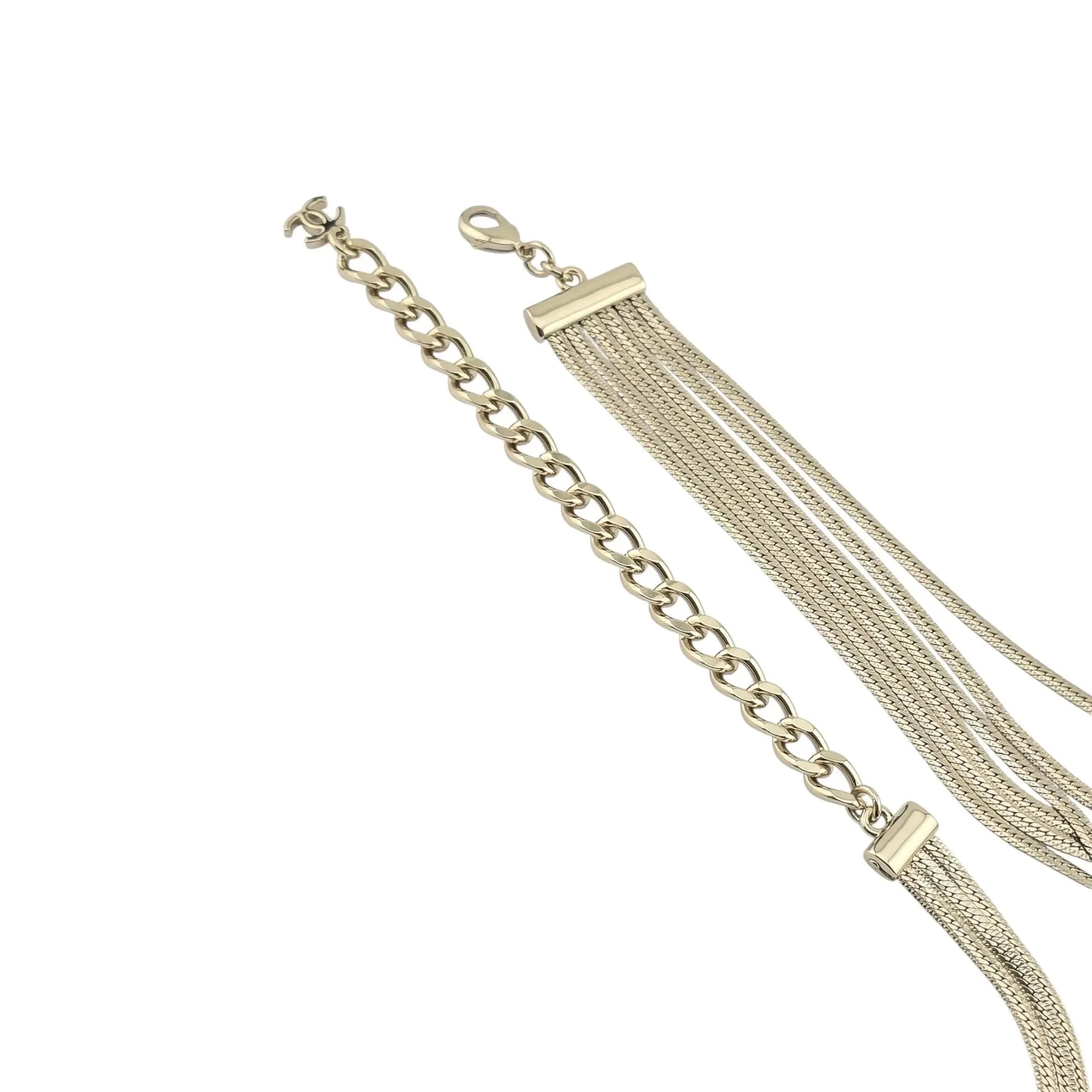 Chanel CC Gold Layer Necklace 2022 CHANEL