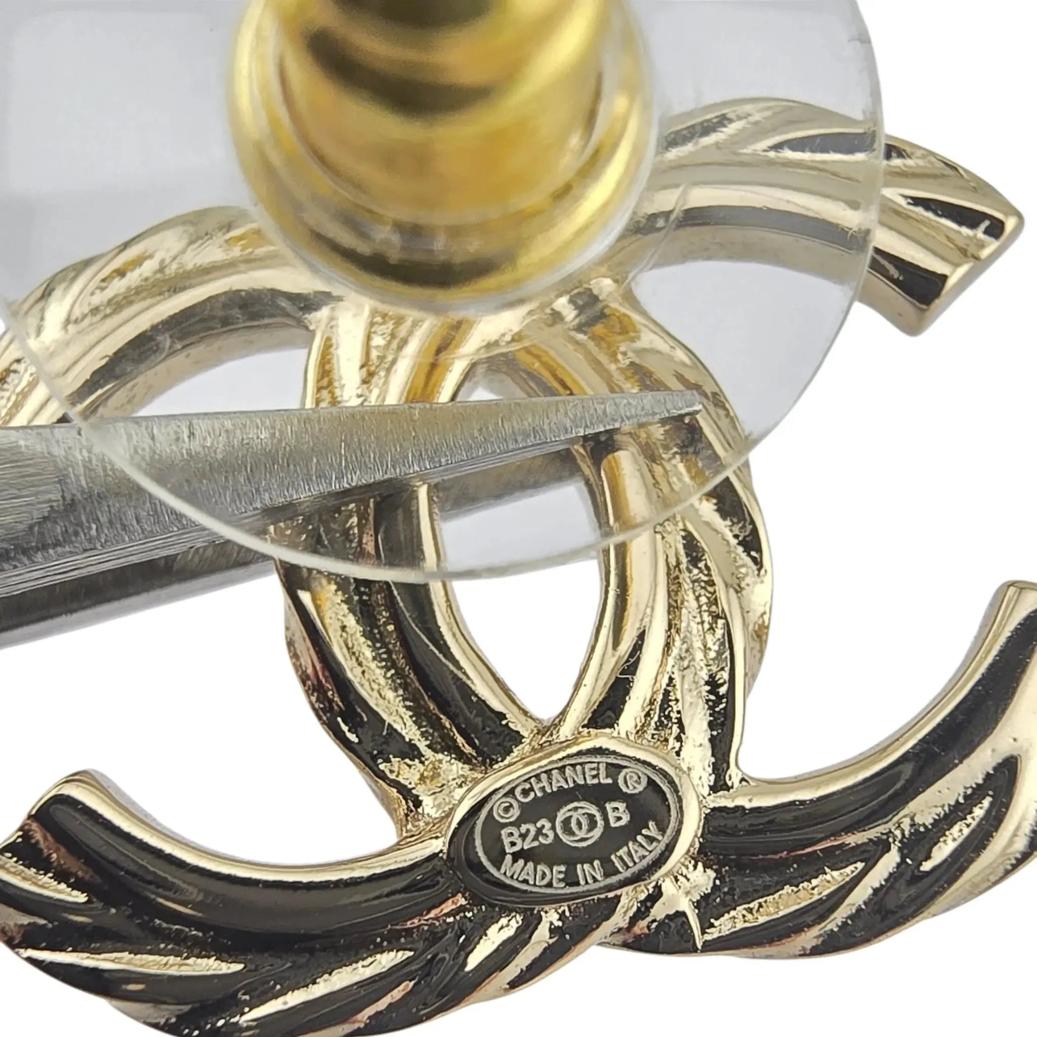 Chanel CC Gold Crystal Earrings 2023 CHANEL