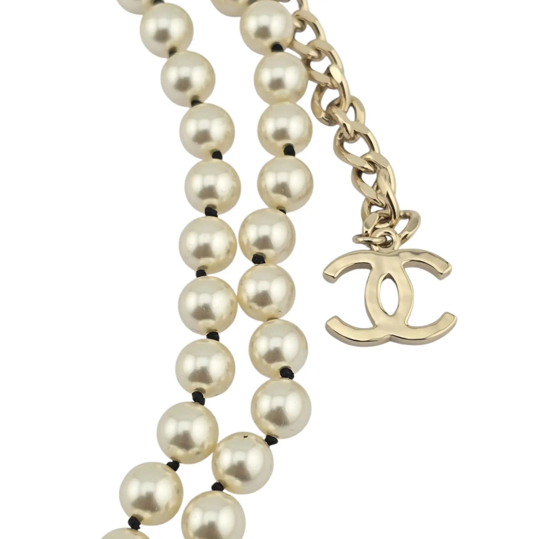 Chanel CC Long Faux Pearl Necklace 2022 CHANEL
