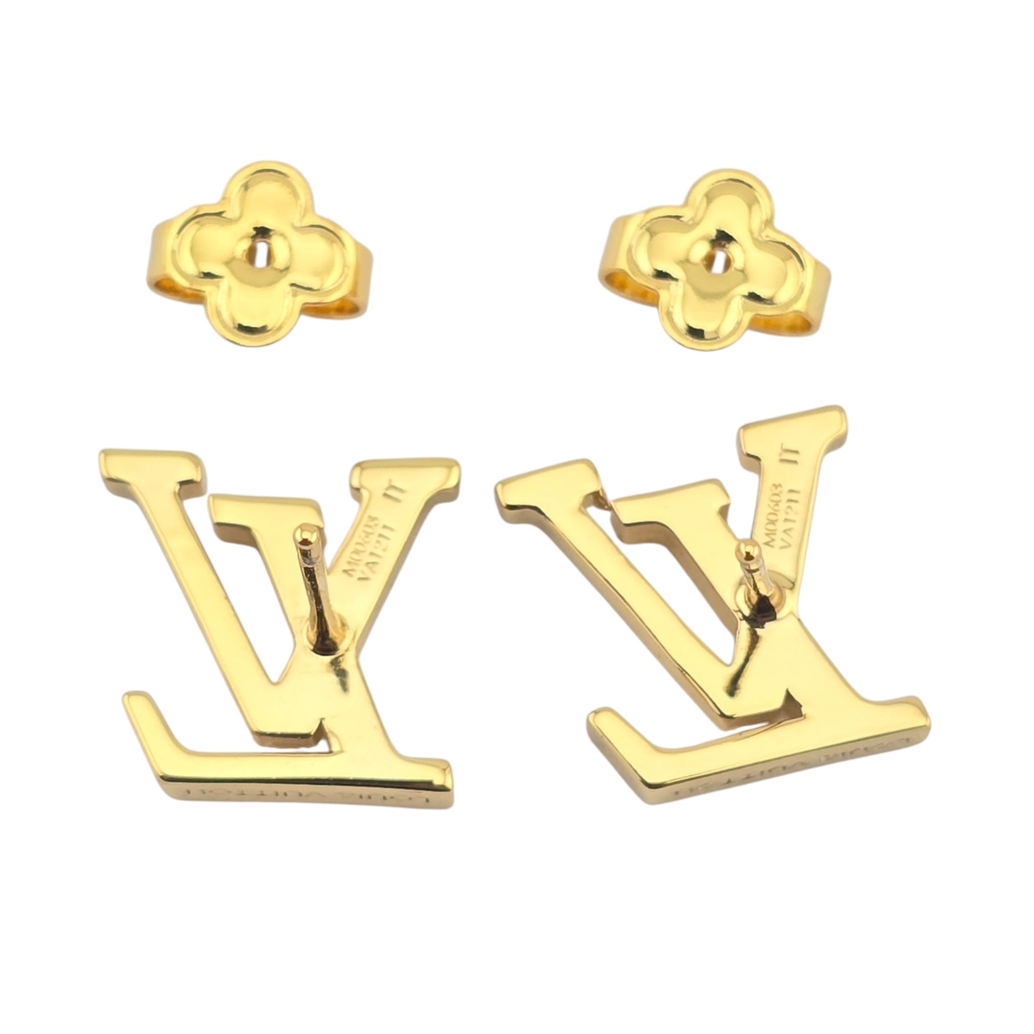Louis Vuitton LV Iconic White Enamel Earrings LOUIS VUITTON