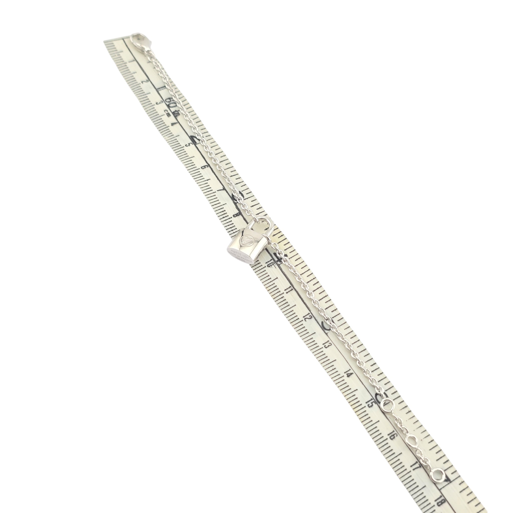 Louis Vuitton LV Silver Lockit Bracelet, Sterling Silver LOUIS VUITTON