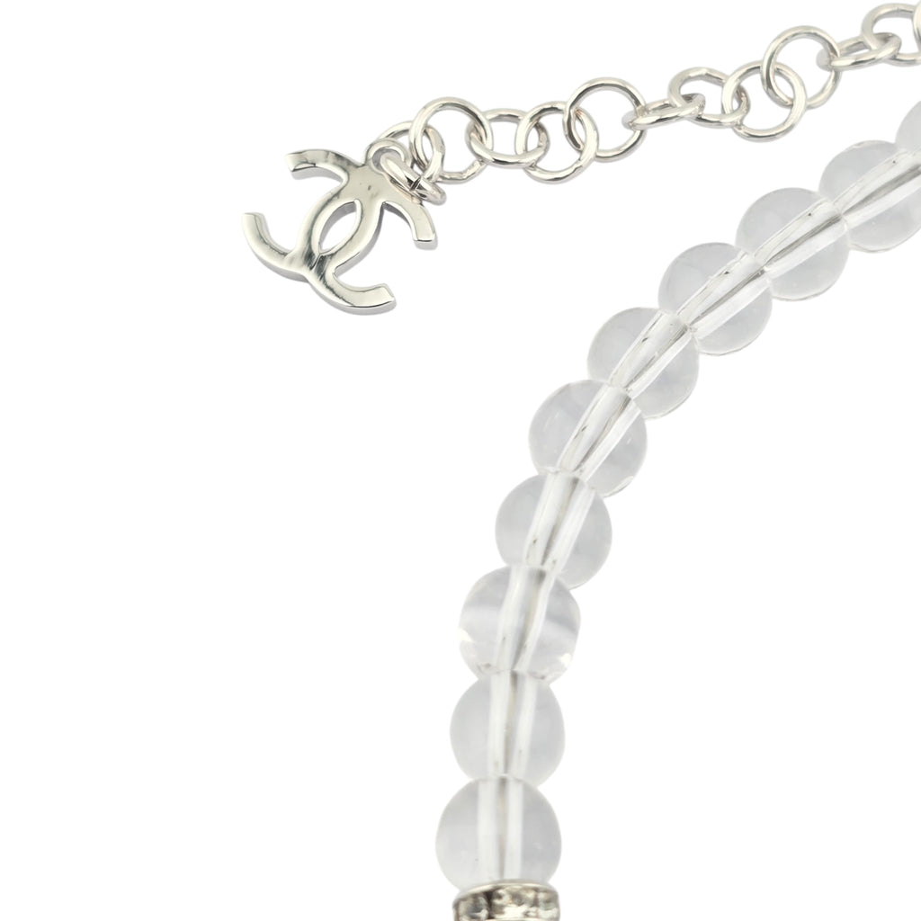 Chanel CC Transparent Pearl Choker Necklace 2025 CHANEL