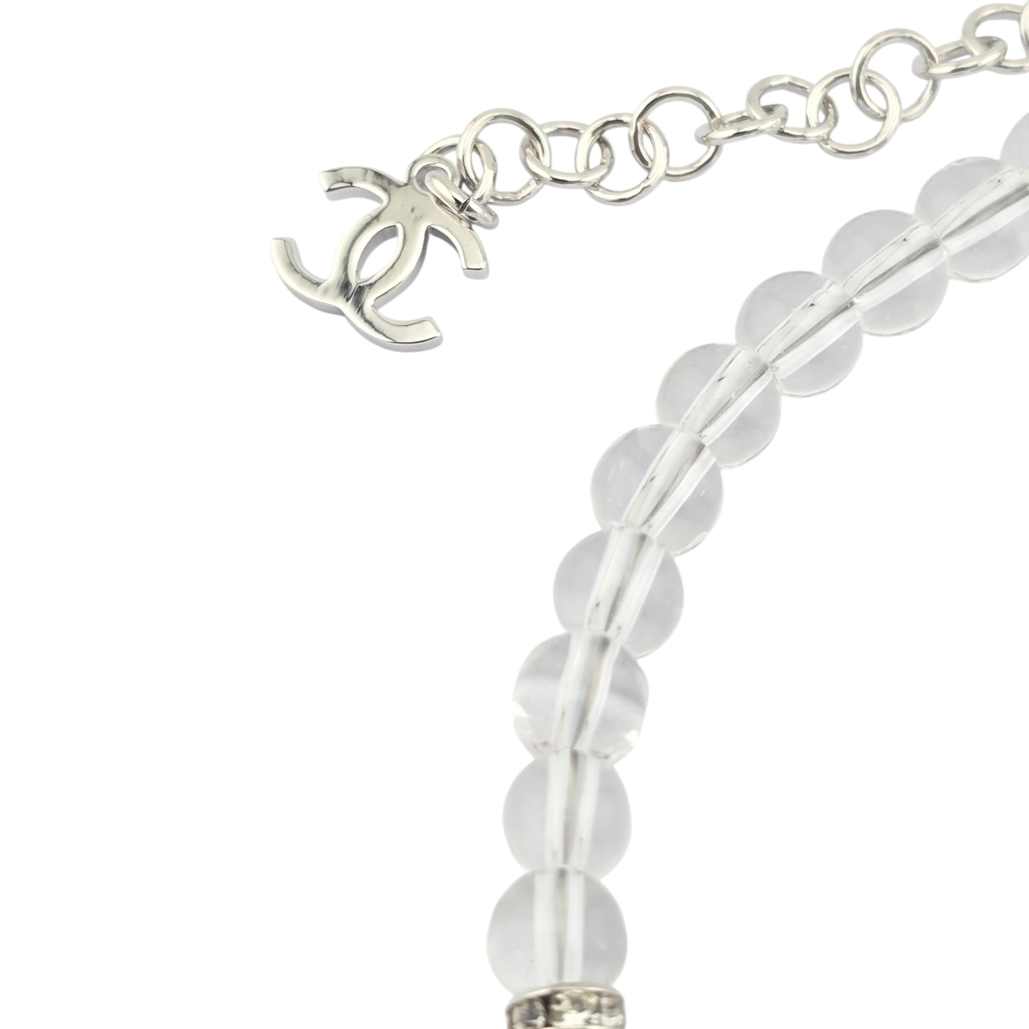 Chanel CC Transparent Pearl Choker Necklace 2025 CHANEL