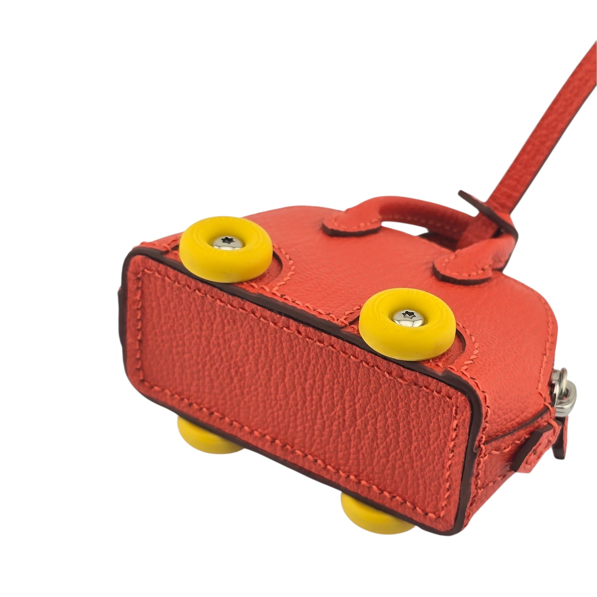Hermes Bolide On Wheels Bag Charm Orange