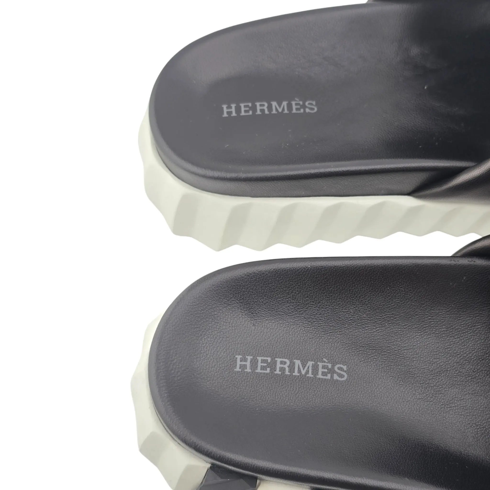 Hermes Infra Noir / Black Sandals 39 UK6 HERMES