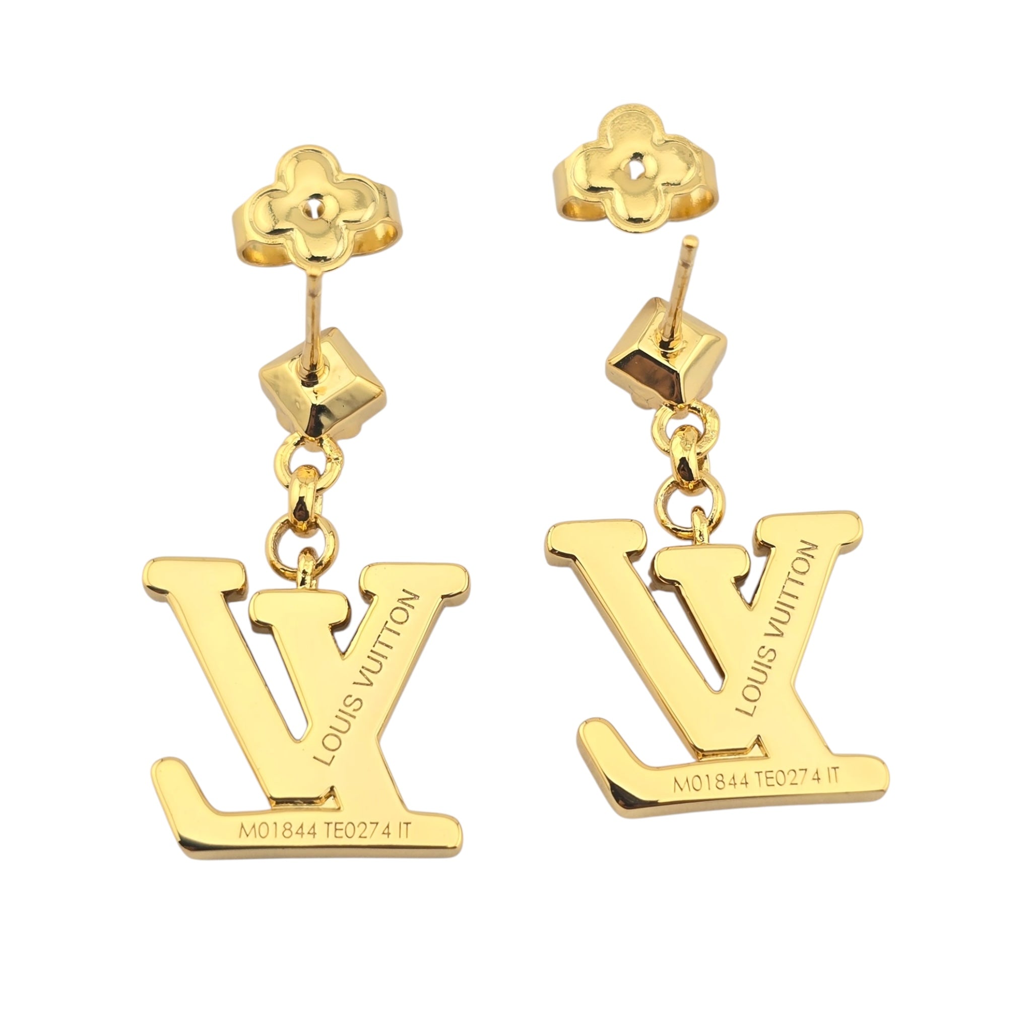 Louis Vuitton Lady LV Gold Earrings