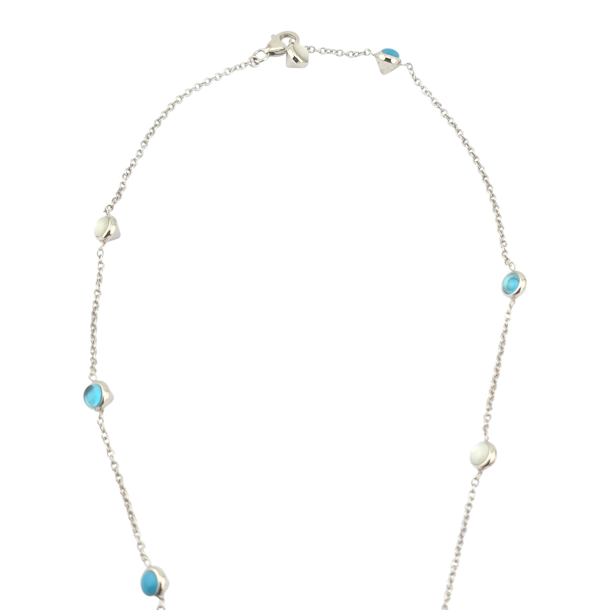 GUCCI GG Marmont Sterling Silver Mother of Pearl Necklace