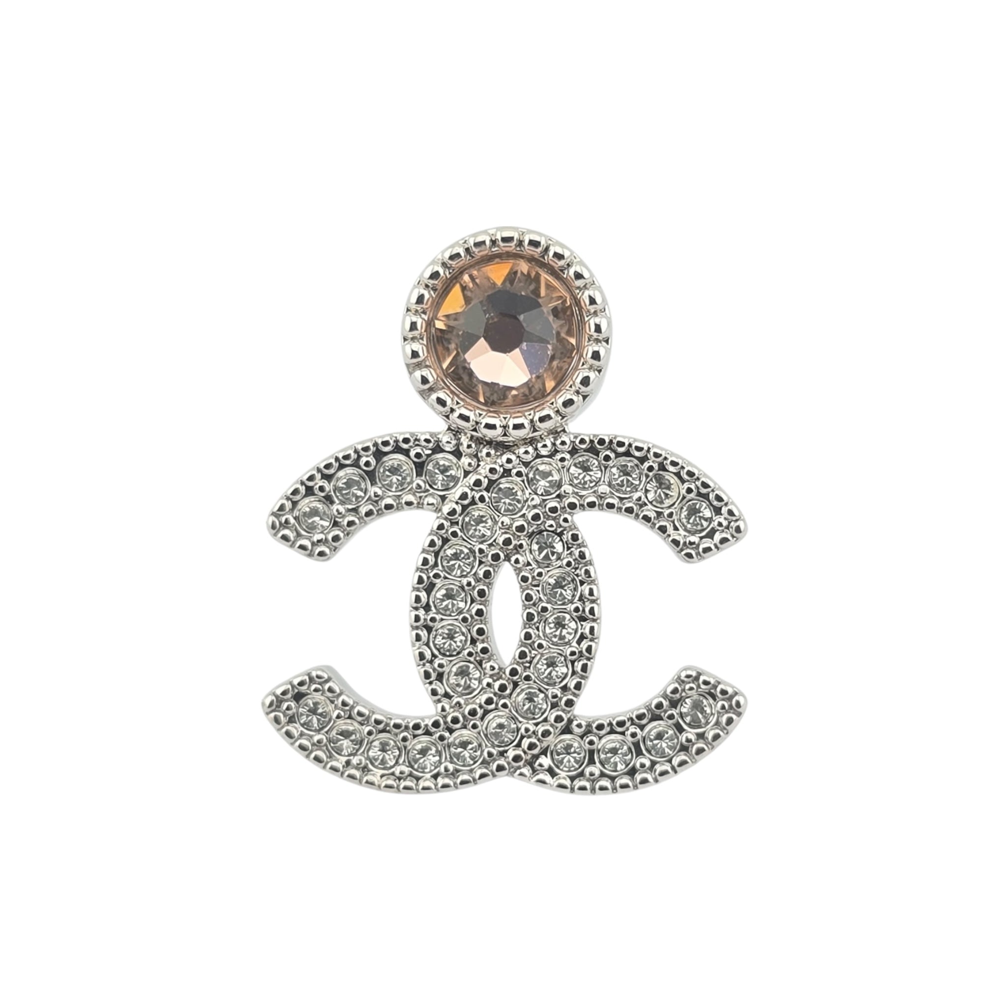 Chanel CC Crystal Stud Earrings 2025