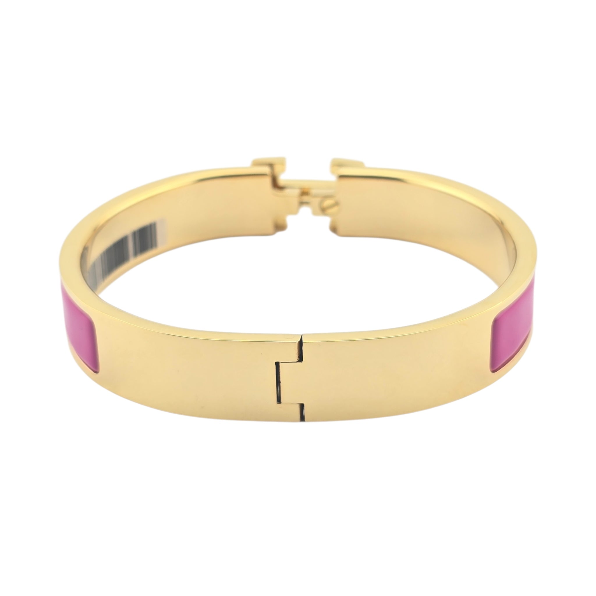 Hermes Clic H Bracelet Rose Azalee Gold GM