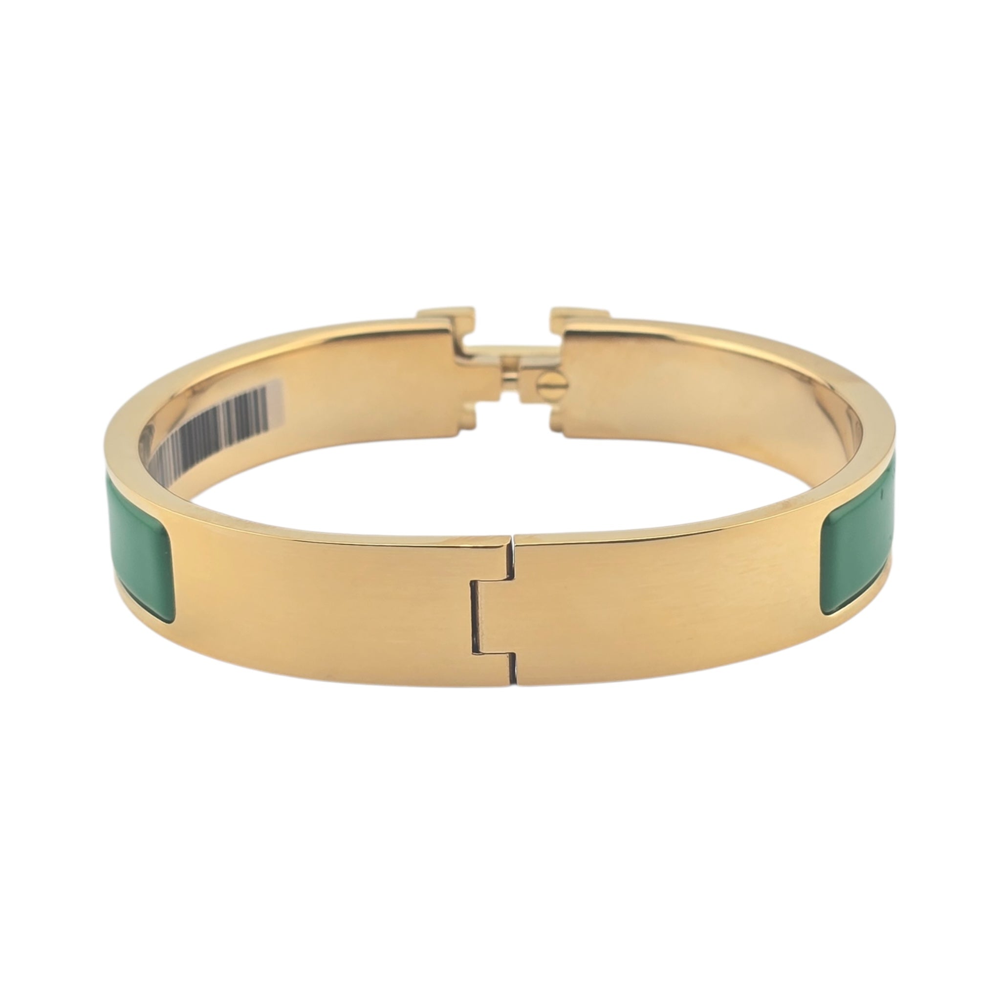 Hermes Clic H Bracelet Vert Moderne Gold GM